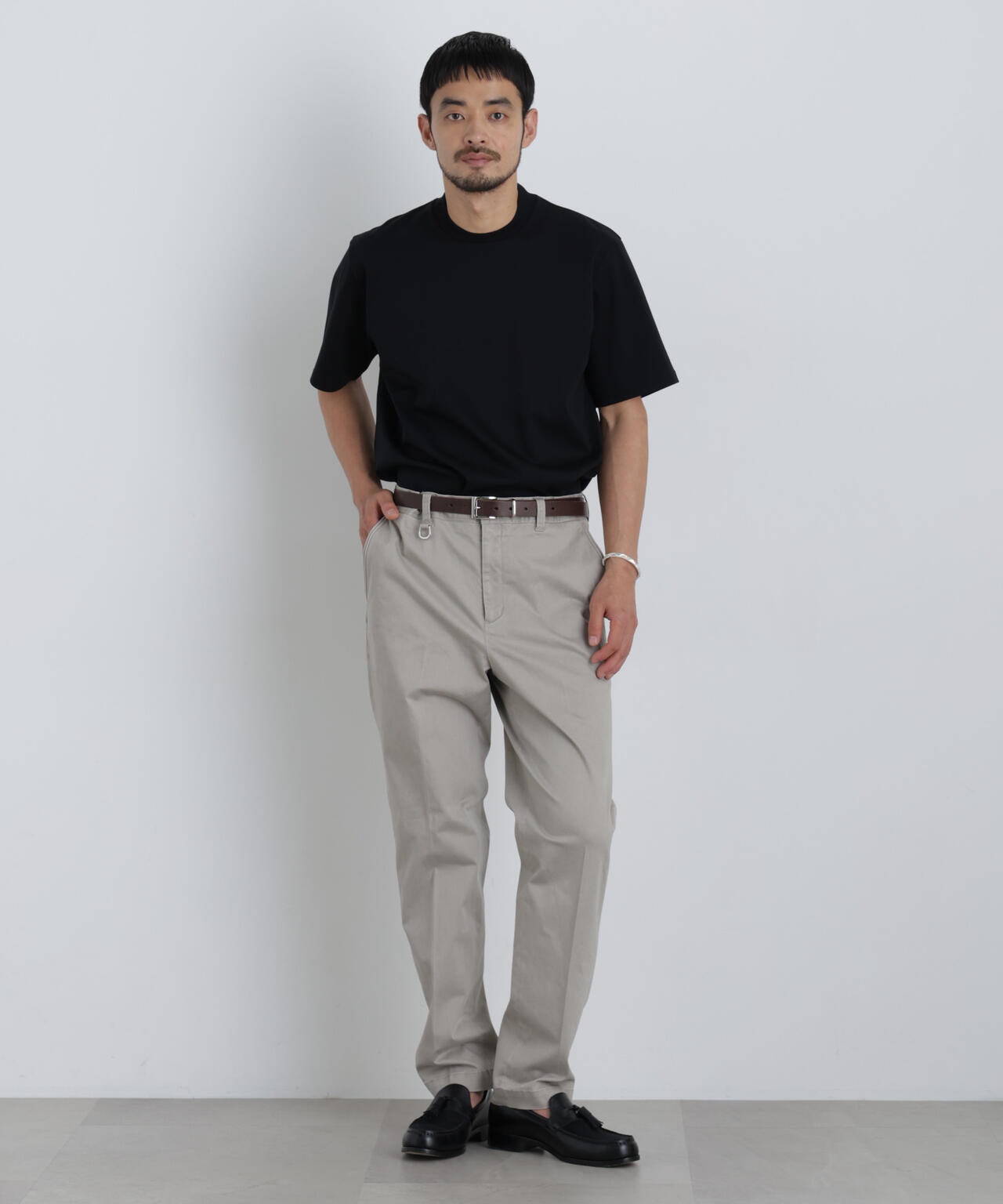 NewOnTrousers フェードサテンSlim テーパー 6686227202