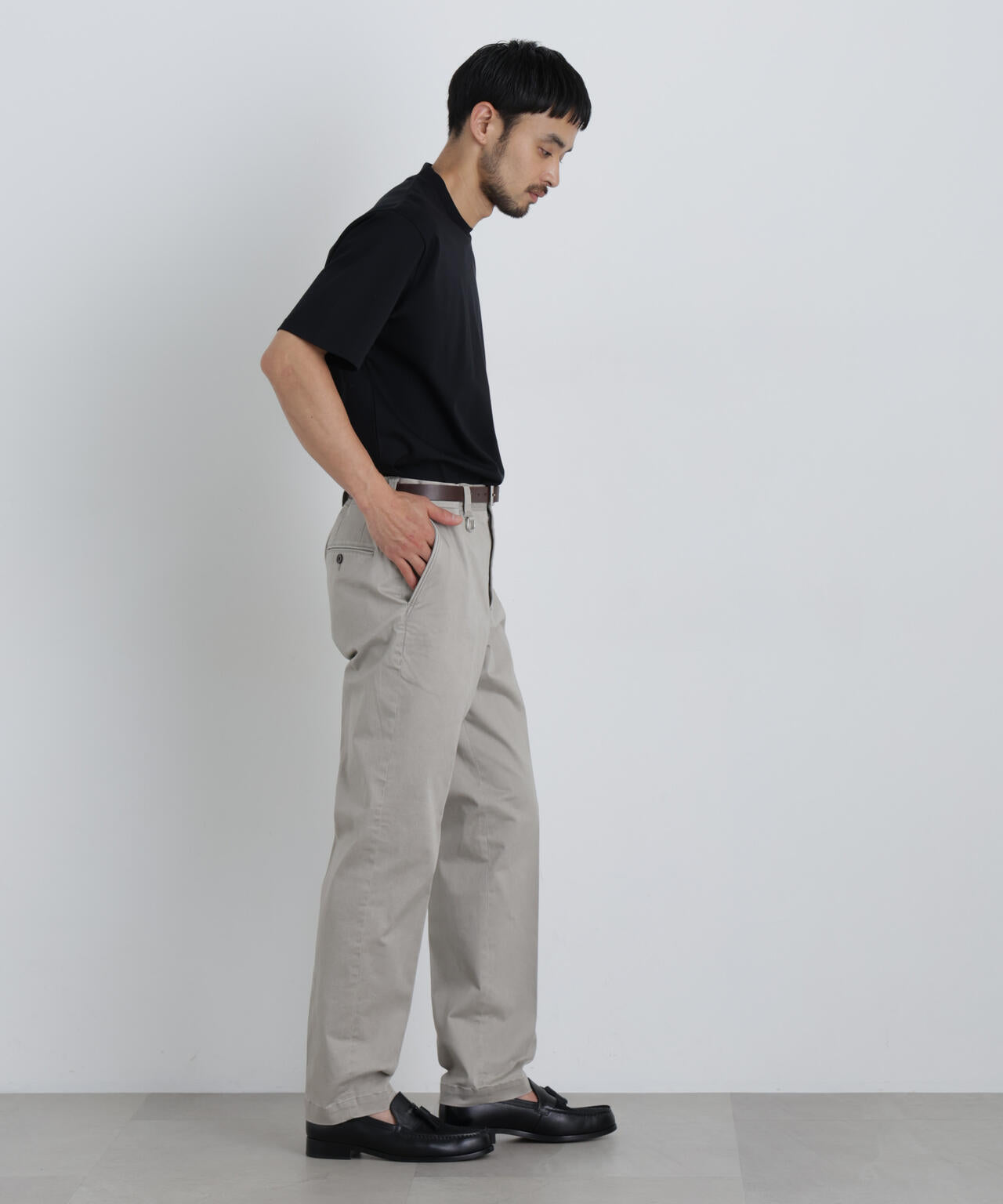 NewOnTrousers フェードサテンSlim テーパー 6686227202