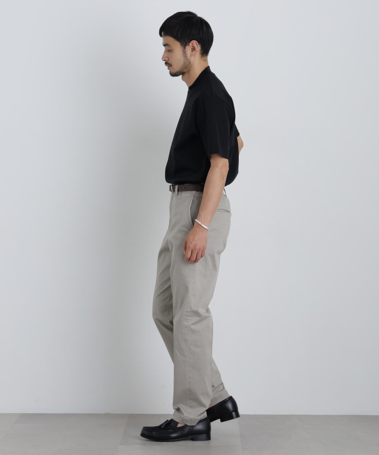 NewOnTrousers フェードサテンSlim テーパー 6686227202