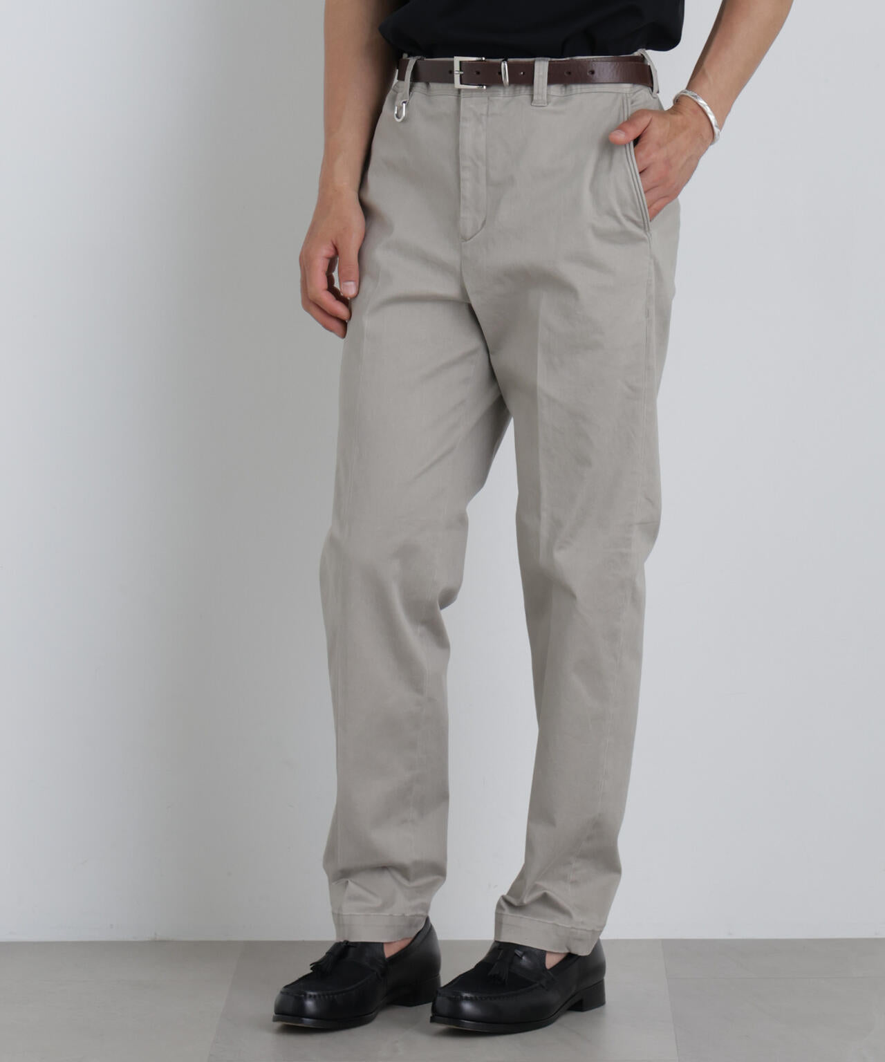 NewOnTrousers フェードサテンSlim テーパー 6686227202