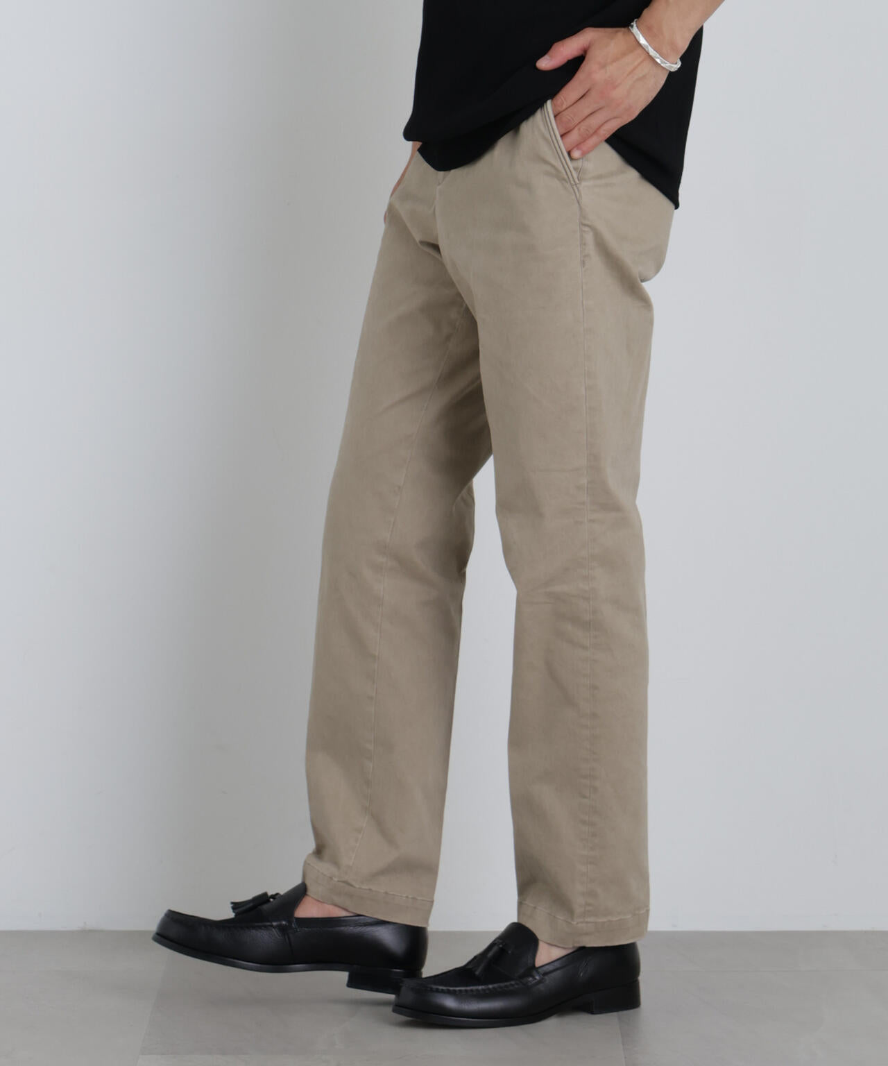 NewOnTrousers フェードサテンSlim テーパー 6686227202