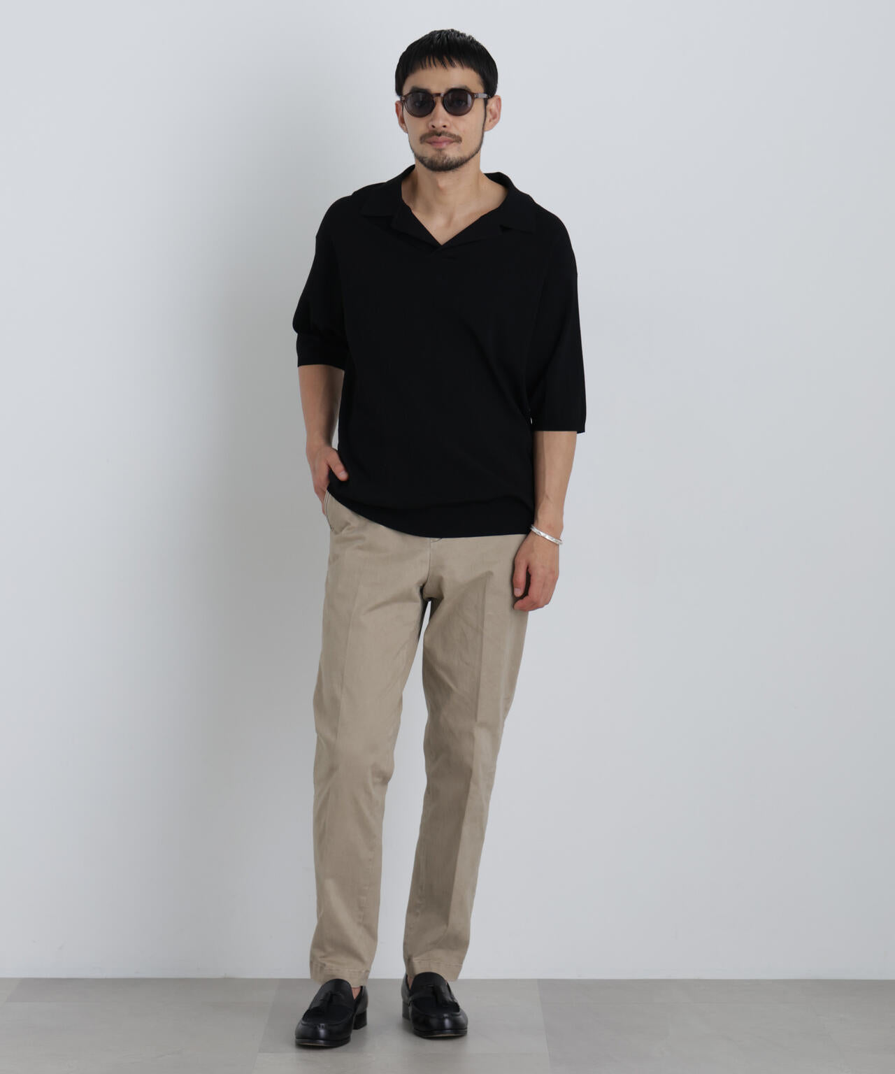 NewOnTrousers フェードサテンSlim テーパー 6686227202