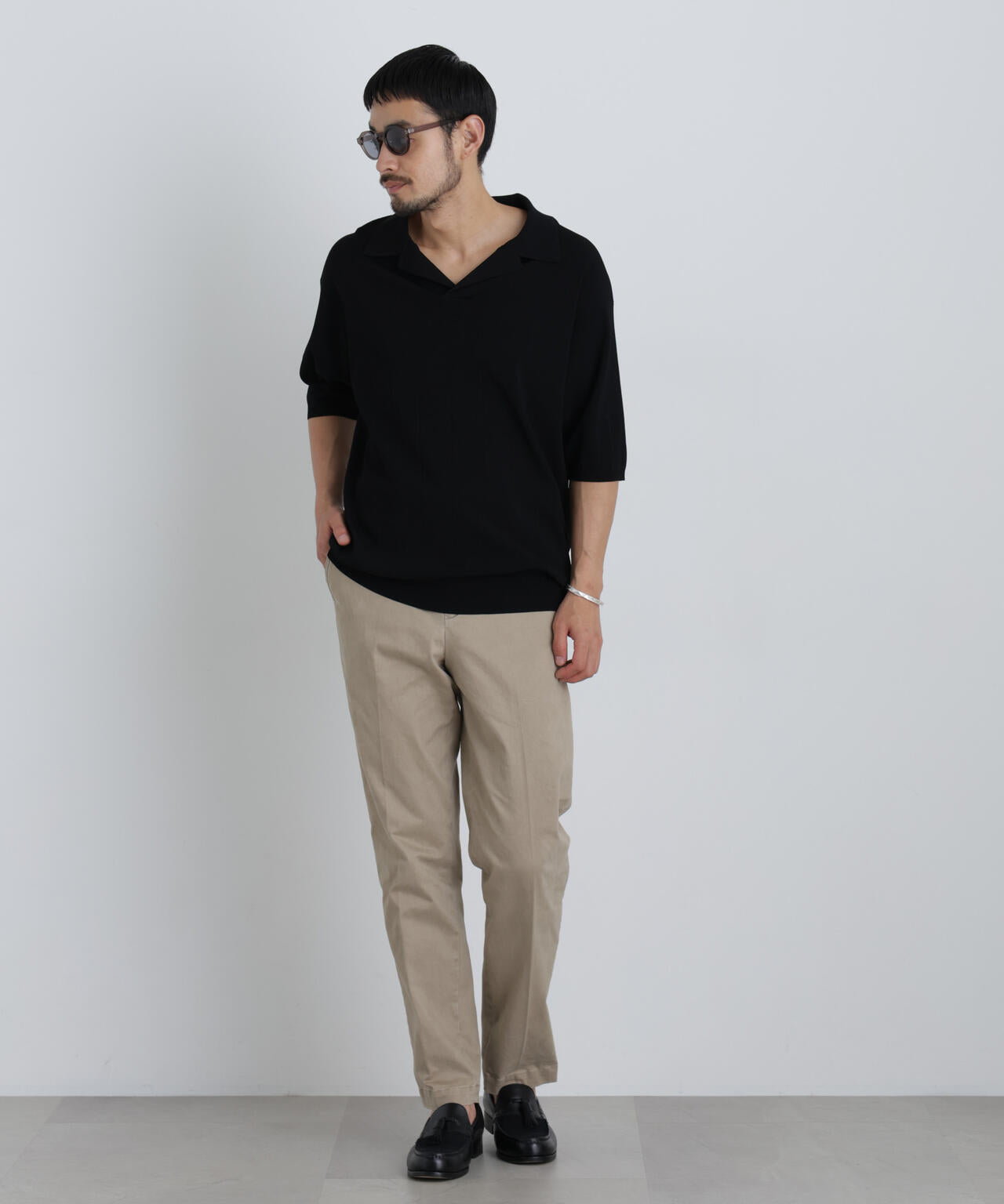 NewOnTrousers フェードサテンSlim テーパー 6686227202