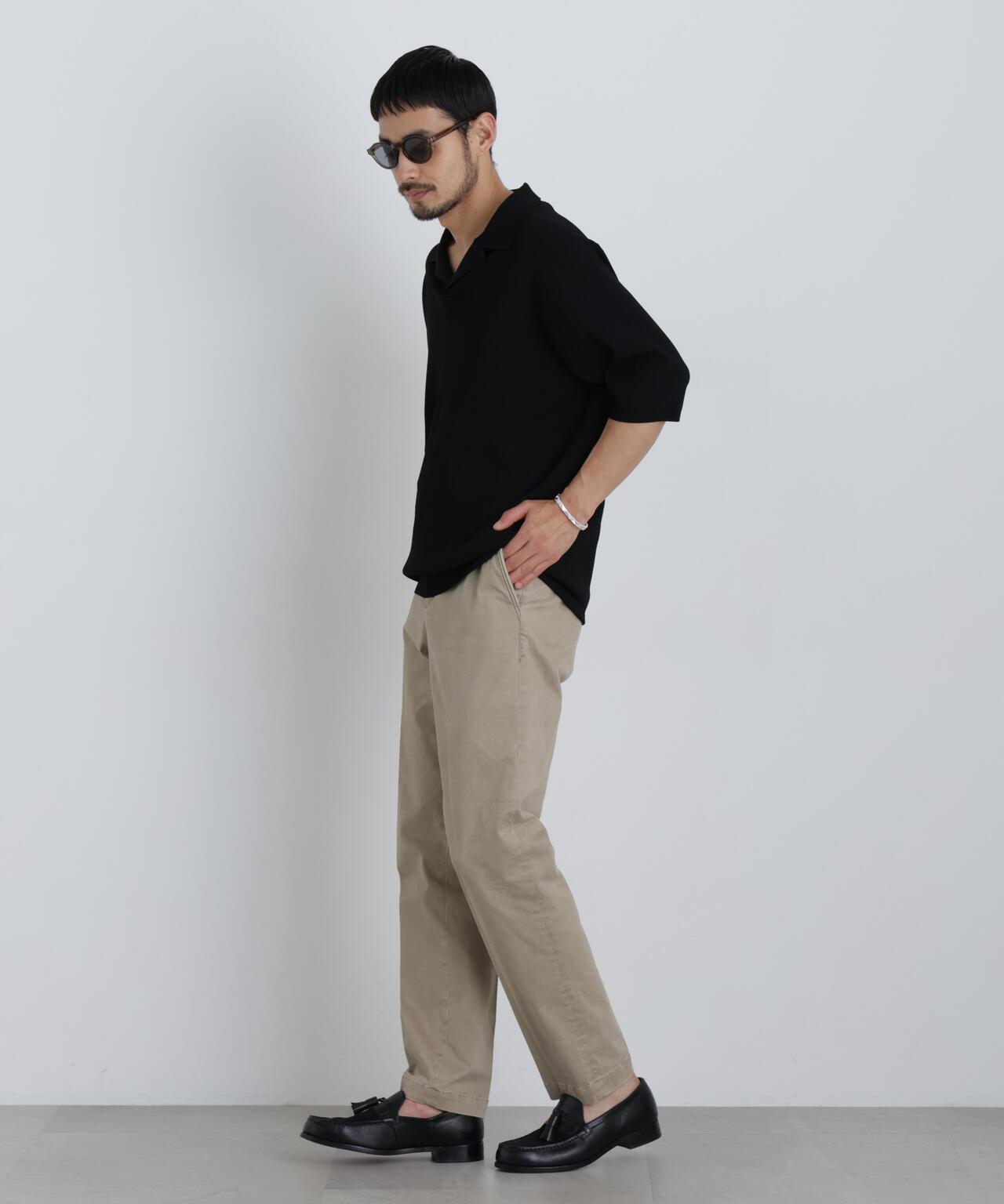 NewOnTrousers フェードサテンSlim テーパー 6686227202