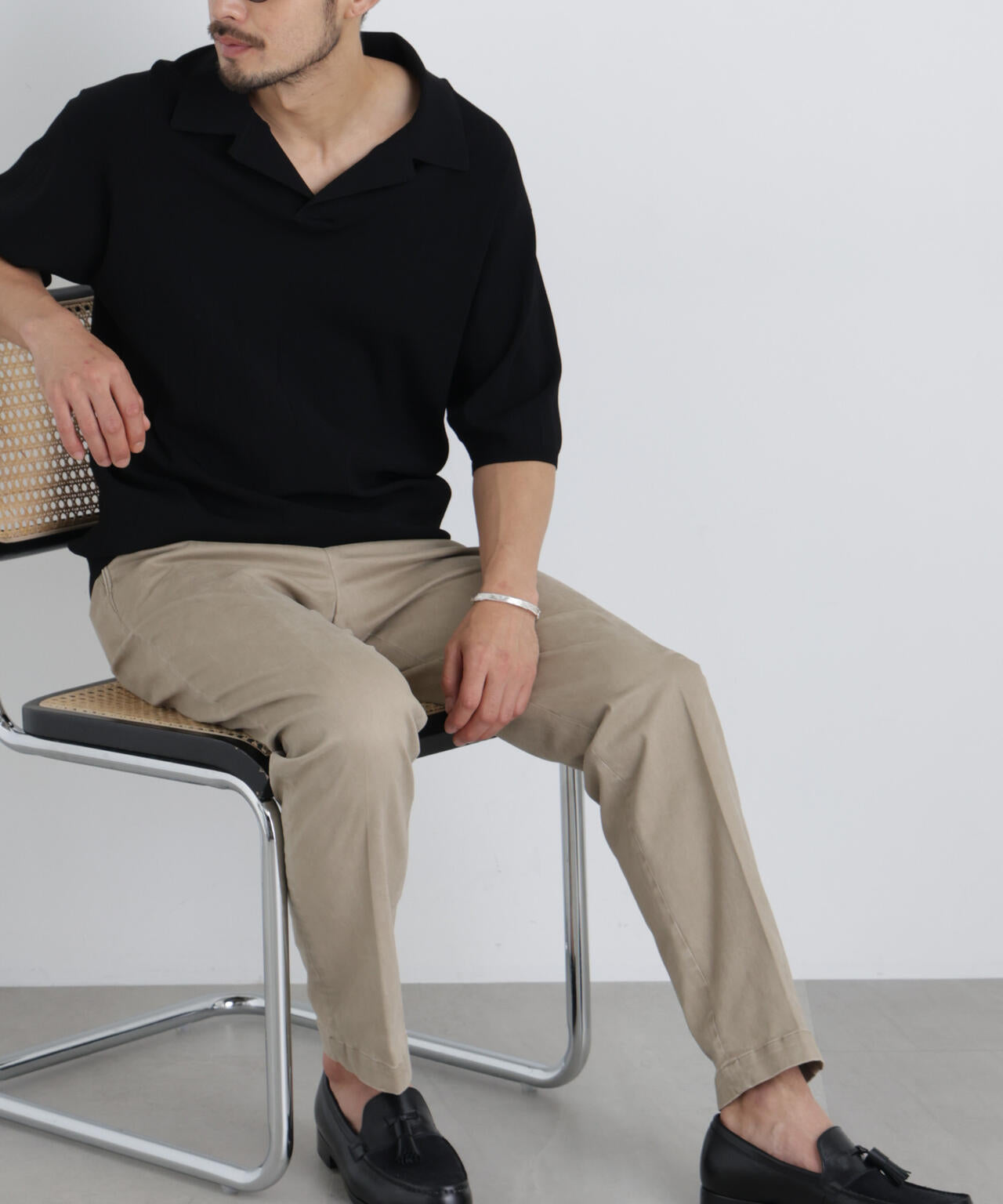 NewOnTrousers フェードサテンSlim テーパー 6686227202