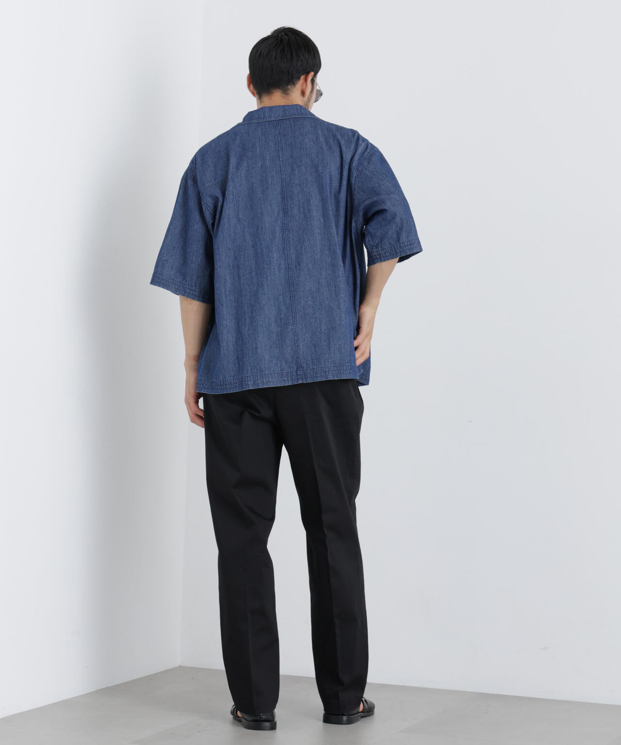 NewOnTrousers ウォッシュサテンWide テーパー 6686227203