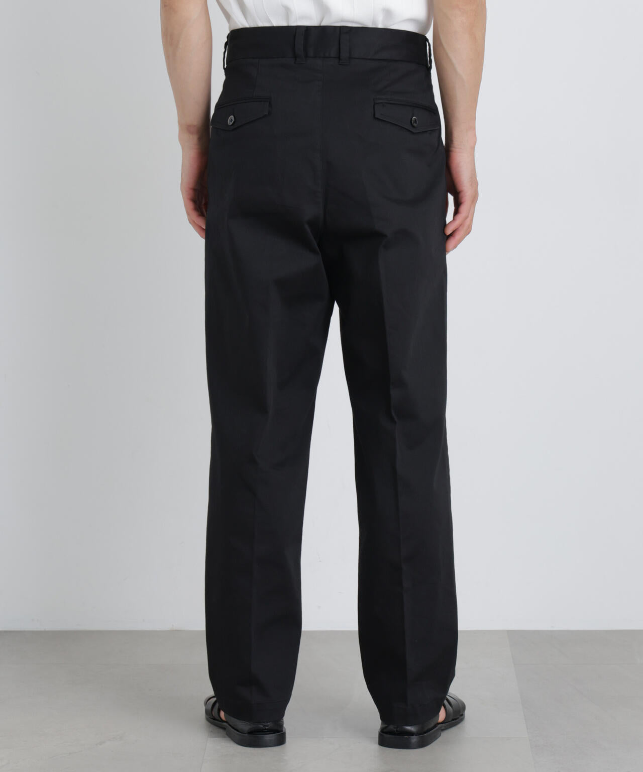 NewOnTrousers ウォッシュサテンWide テーパー 6686227203