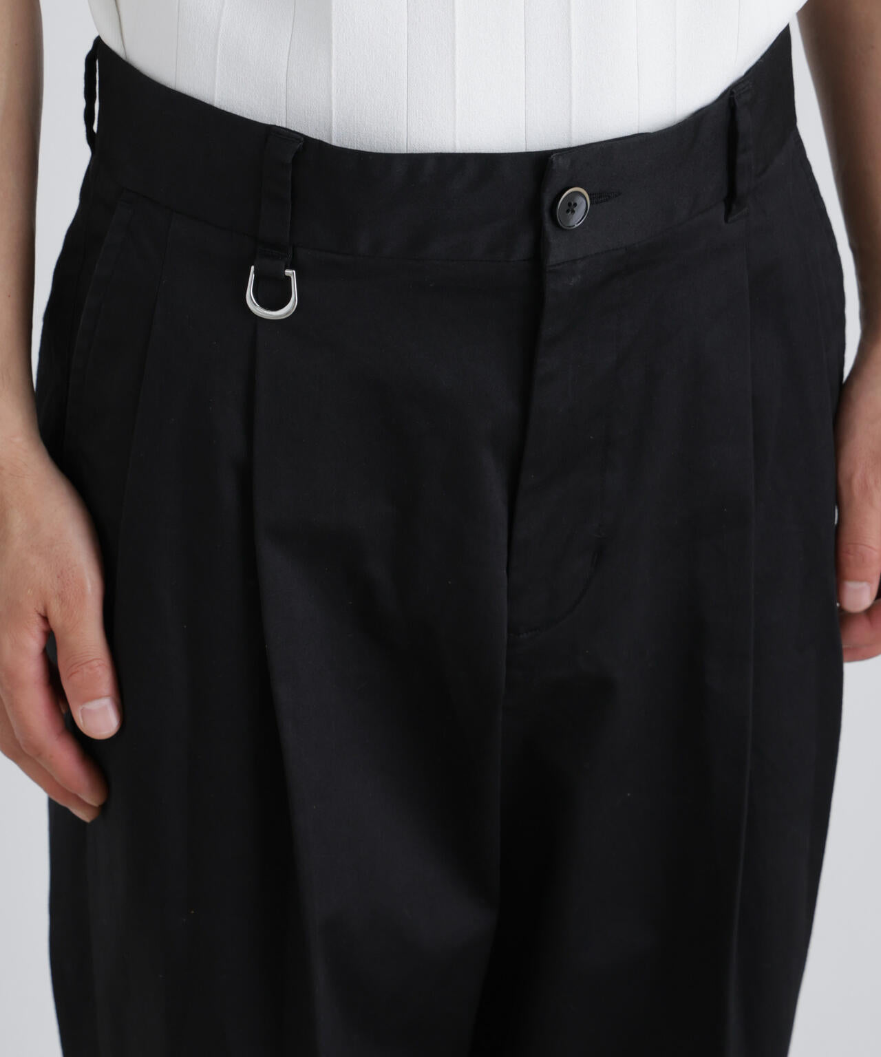 NewOnTrousers ウォッシュサテンWide テーパー 6686227203