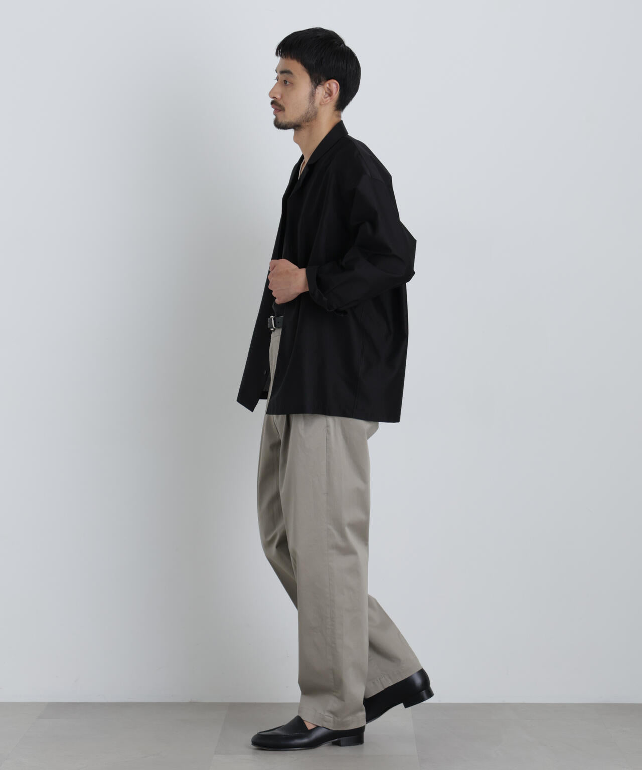 NewOnTrousers ウォッシュサテンWide テーパー 6686227203