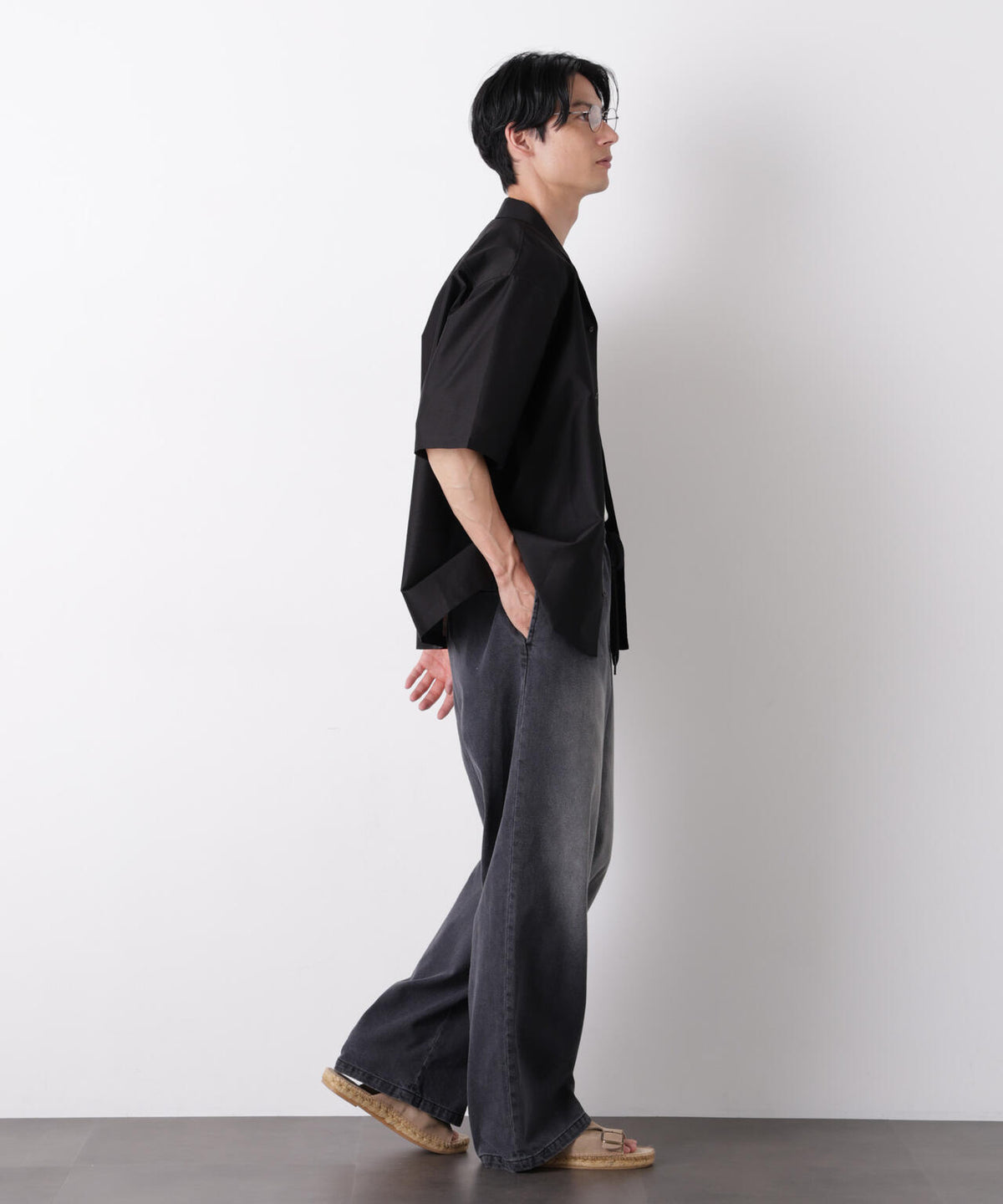 COOLLY DENIM ワイドイージーパンツ(接触冷感) 6686227205