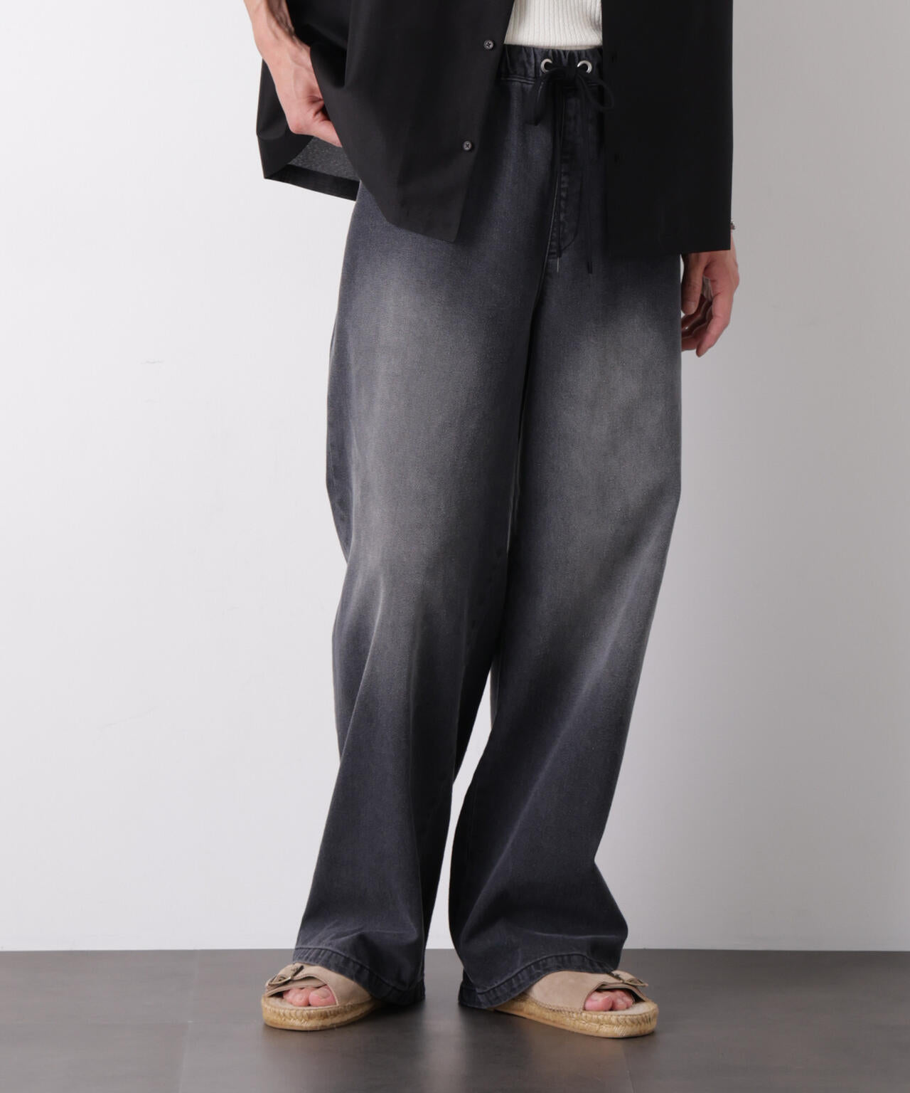 COOLLY DENIM ワイドイージーパンツ(接触冷感) 6686227205