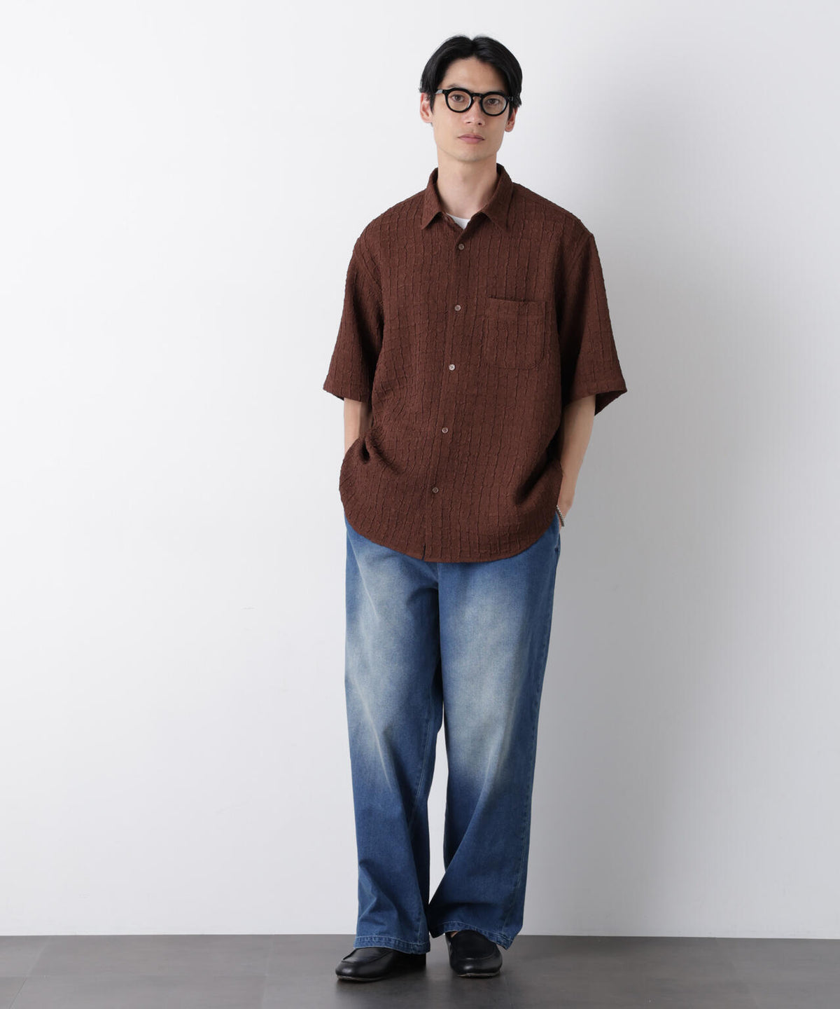 COOLLY DENIM ワイドイージーパンツ(接触冷感) 6686227205