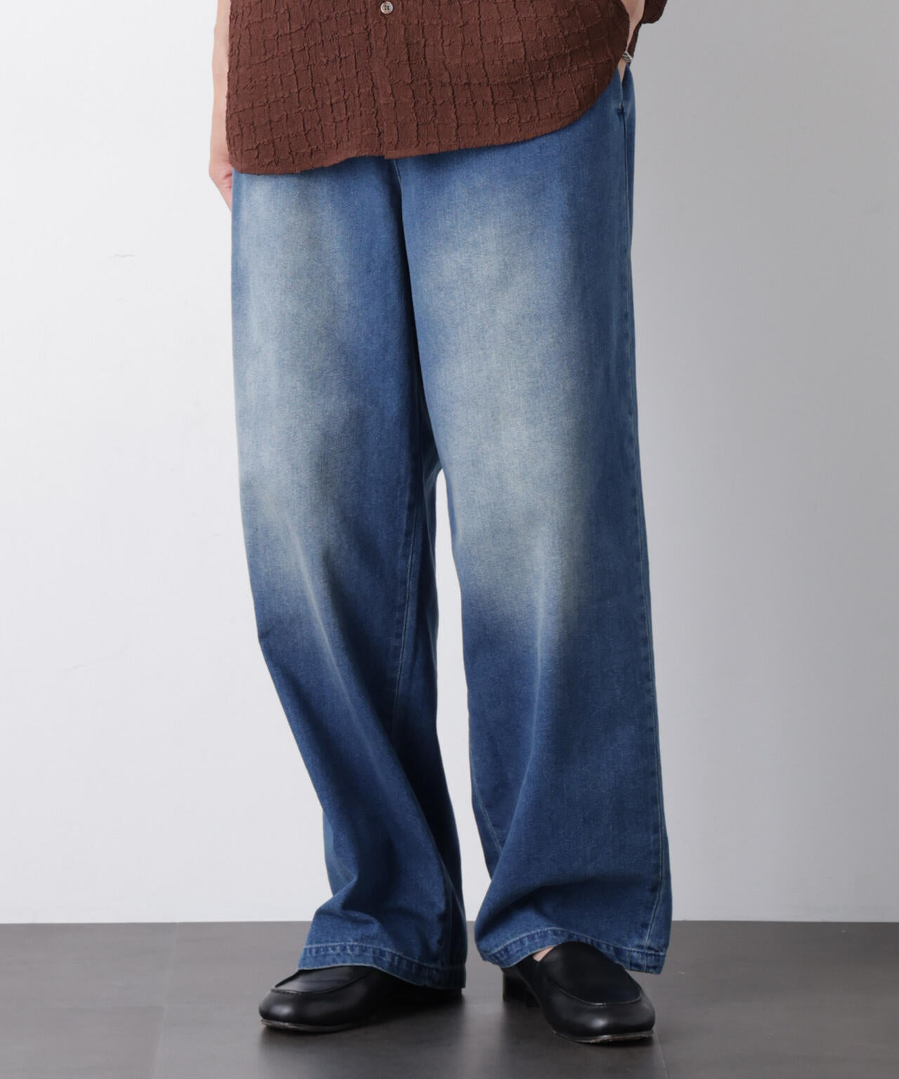 COOLLY DENIM ワイドイージーパンツ(接触冷感) 6686227205