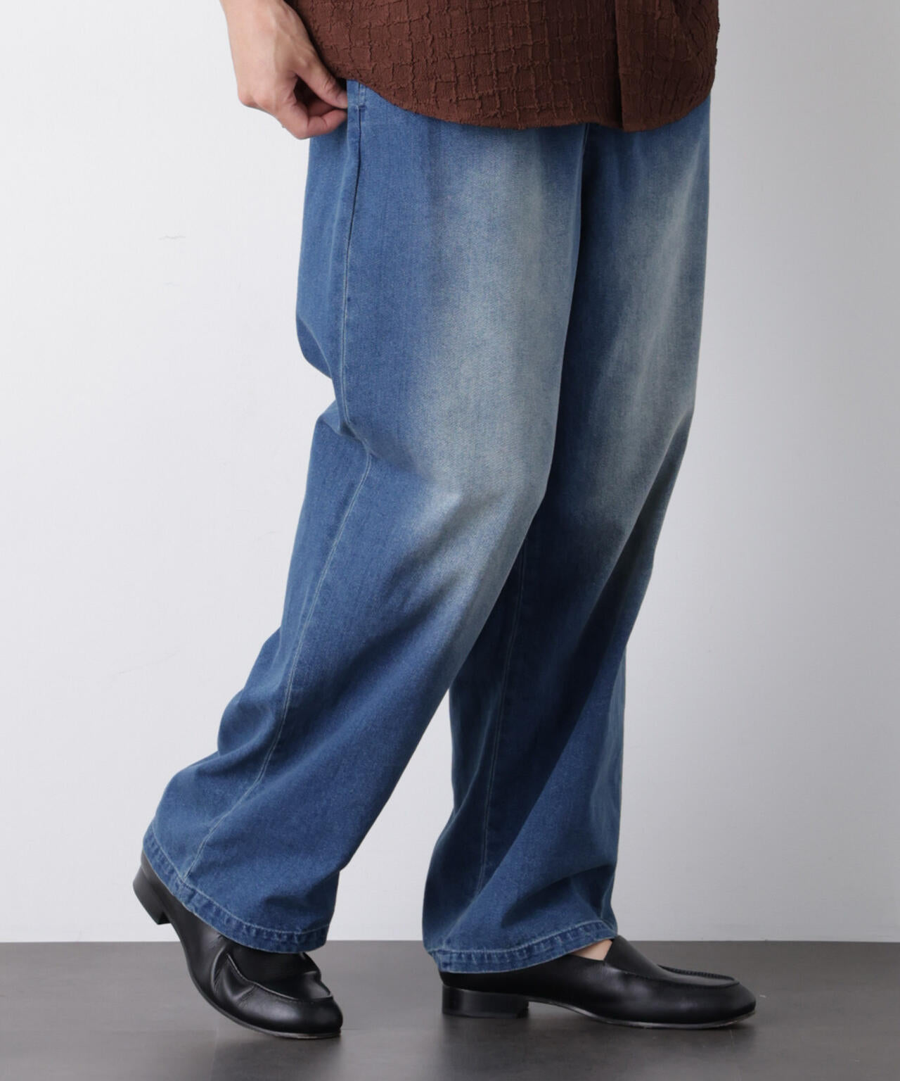 COOLLY DENIM ワイドイージーパンツ(接触冷感) 6686227205