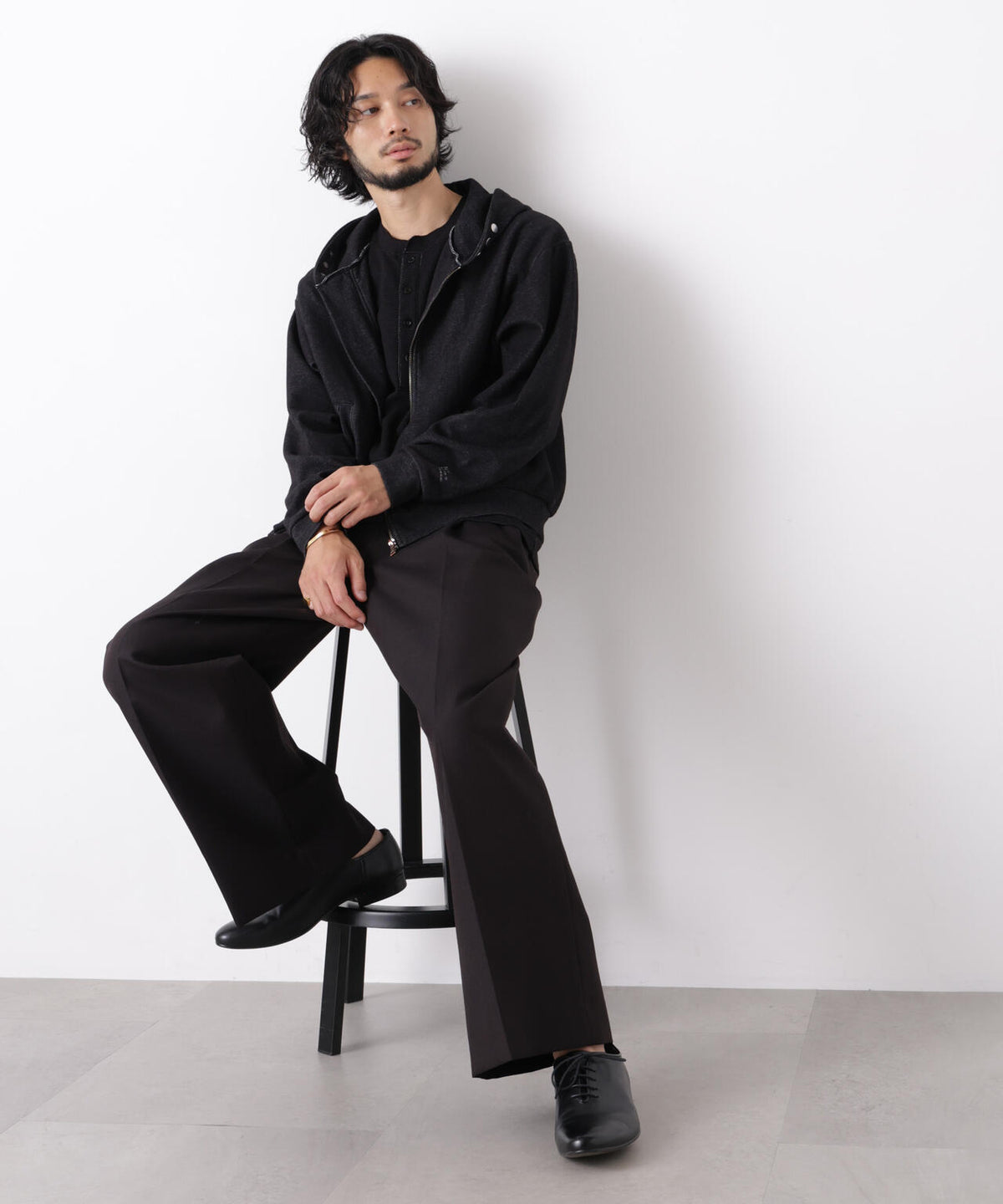 「ASSEMBLANC」WOOLOX 2タックトラウザーズ(セットアップ可) 6686227207