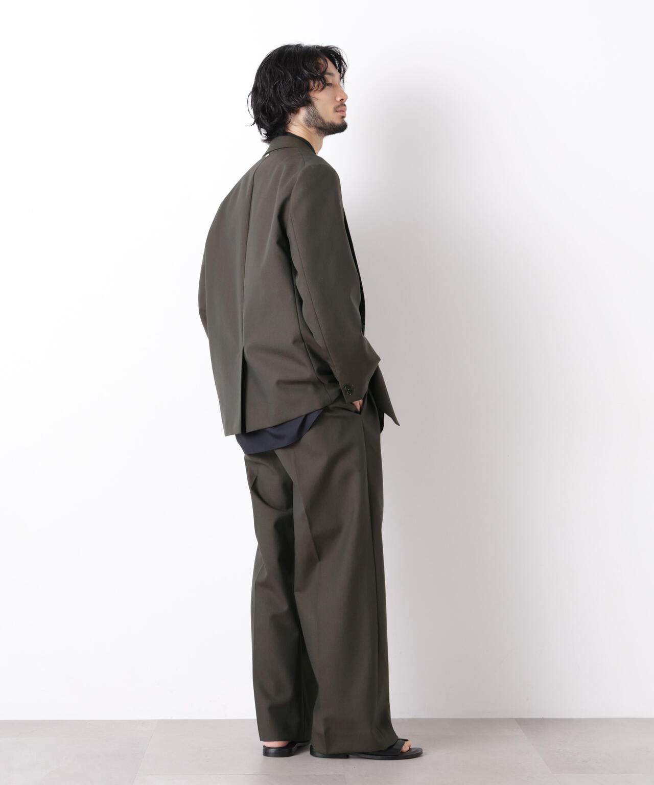 「ASSEMBLANC」WOOLOX 2タックトラウザーズ(セットアップ可) 6686227207