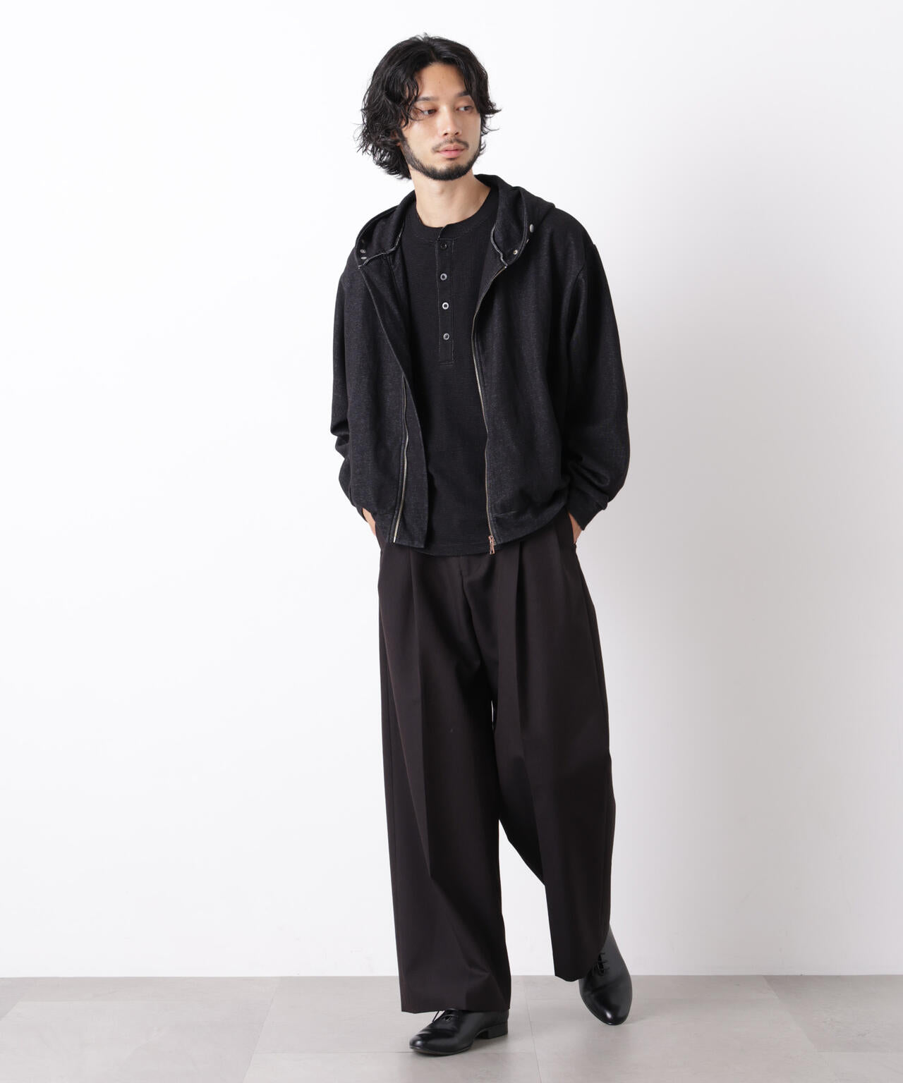 「ASSEMBLANC」WOOLOX 2タックトラウザーズ(セットアップ可) 6686227207