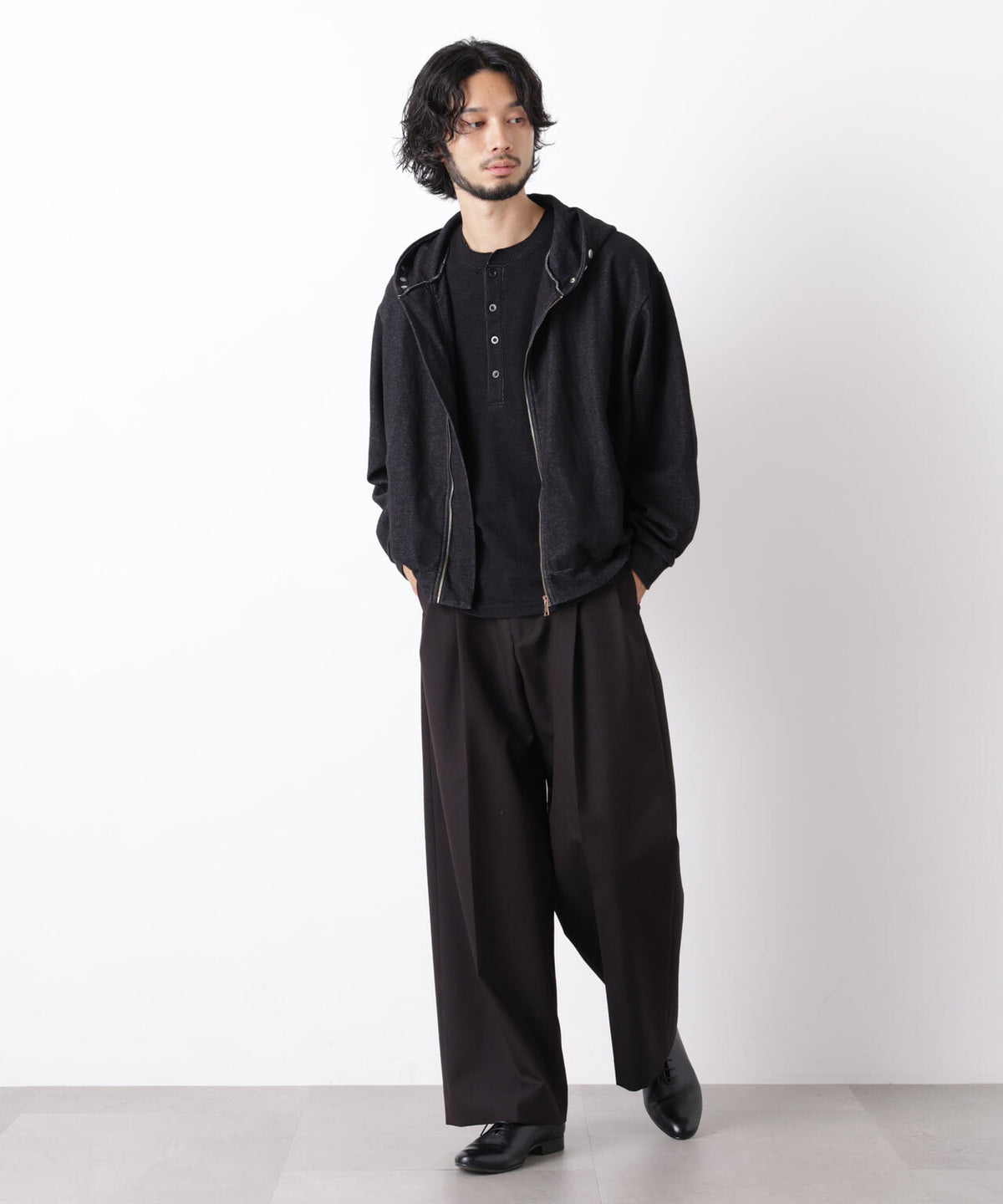 「ASSEMBLANC」WOOLOX 2タックトラウザーズ(セットアップ可) 6686227207