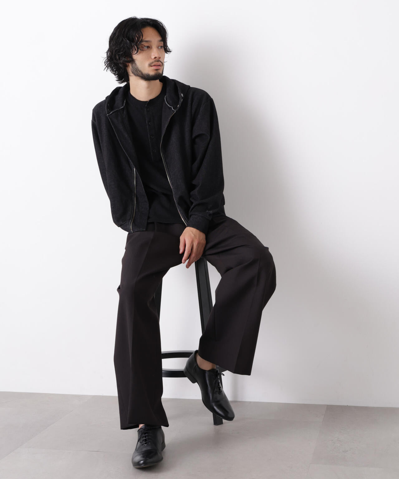 「ASSEMBLANC」WOOLOX 2タックトラウザーズ(セットアップ可) 6686227207