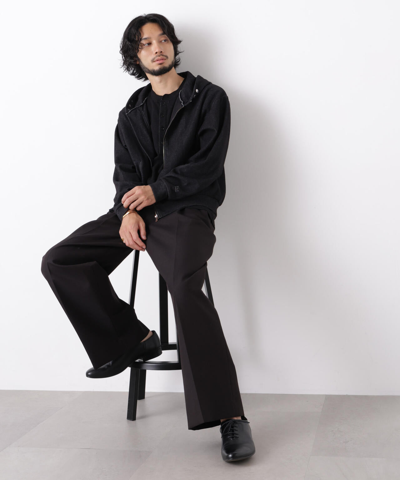 「ASSEMBLANC」WOOLOX 2タックトラウザーズ(セットアップ可) 6686227207