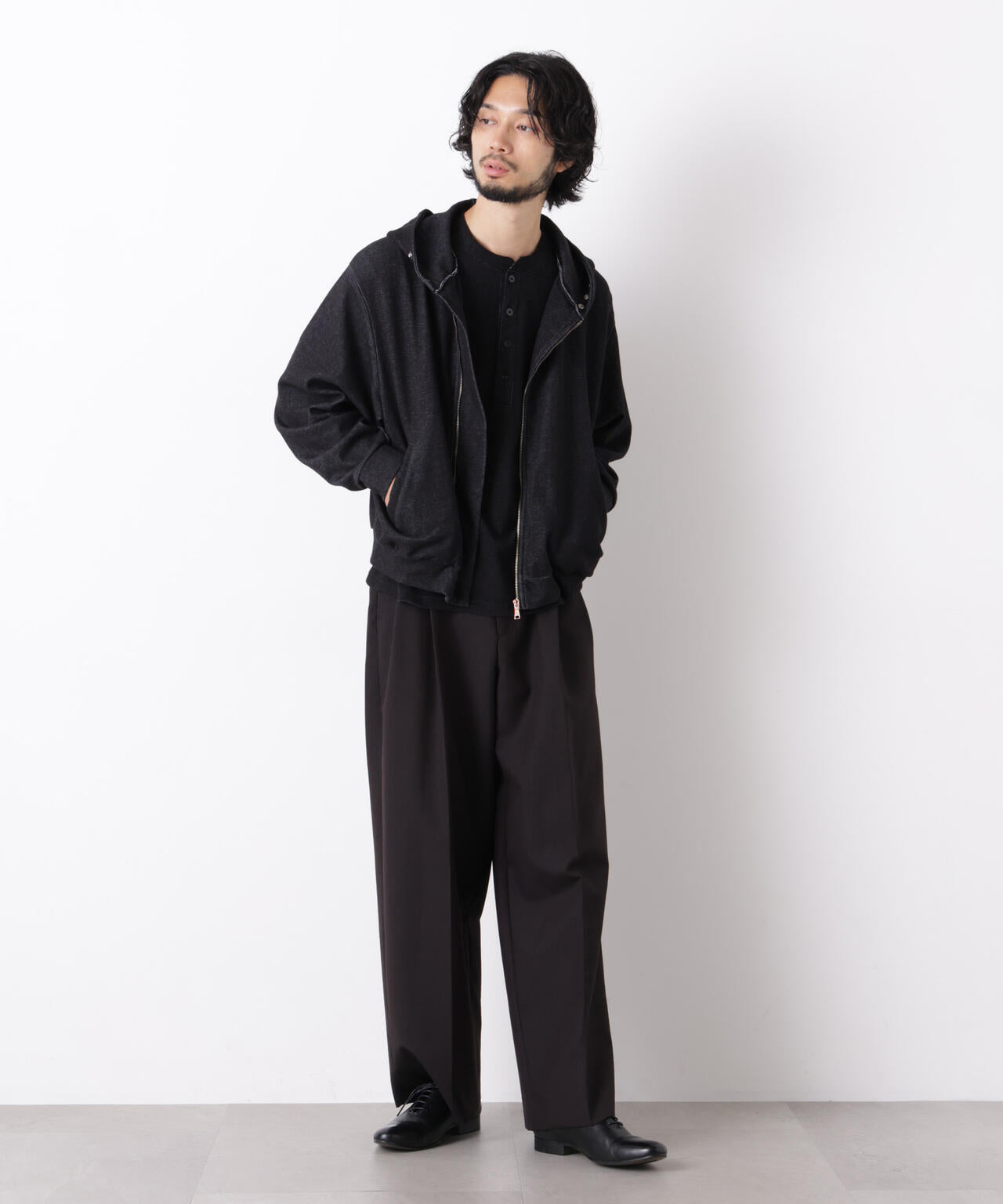 「ASSEMBLANC」WOOLOX 2タックトラウザーズ(セットアップ可) 6686227207