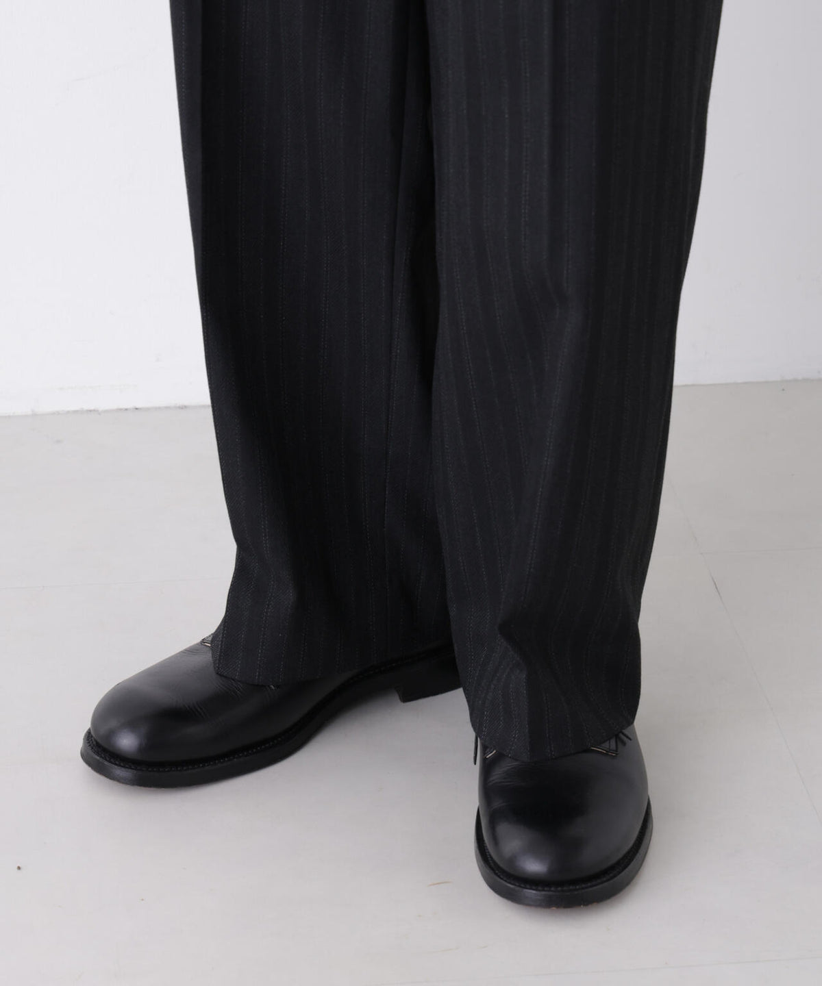 「DELEGANT」 ワンタックストレートトラウザーズ(セットアップ可) 6686227208