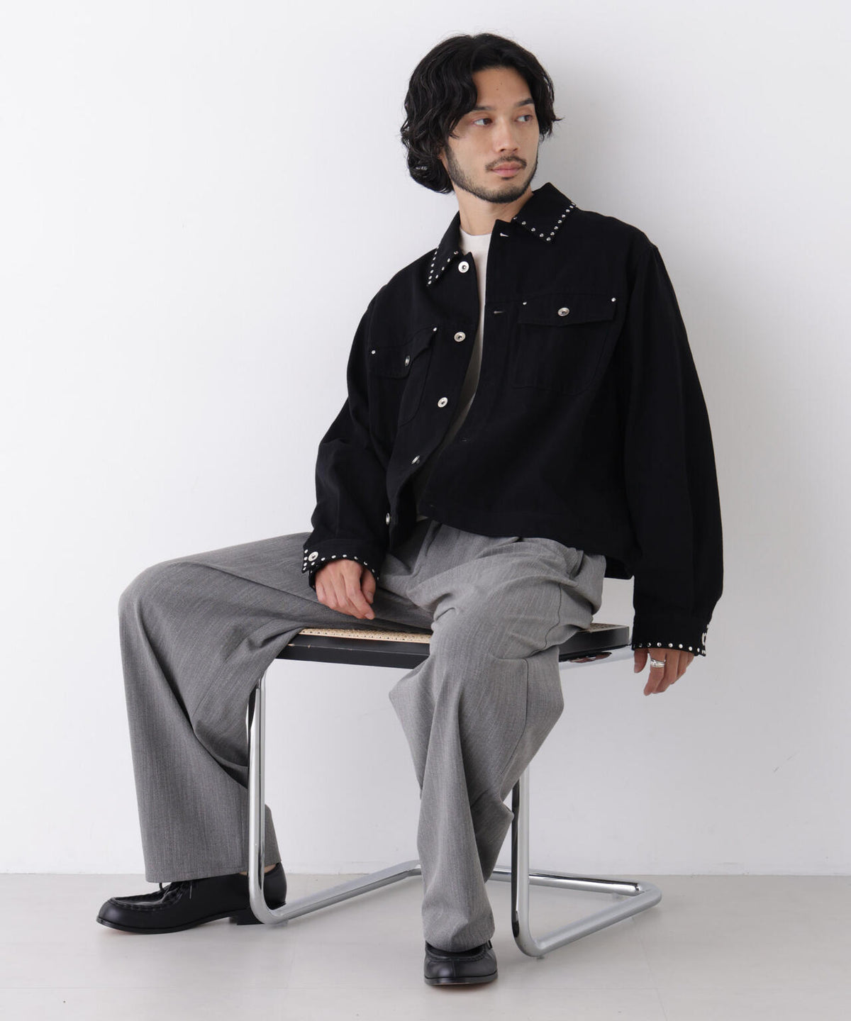 「DELEGANT」 バレルレッグイージーパンツ(セットアップ可) 6686227209