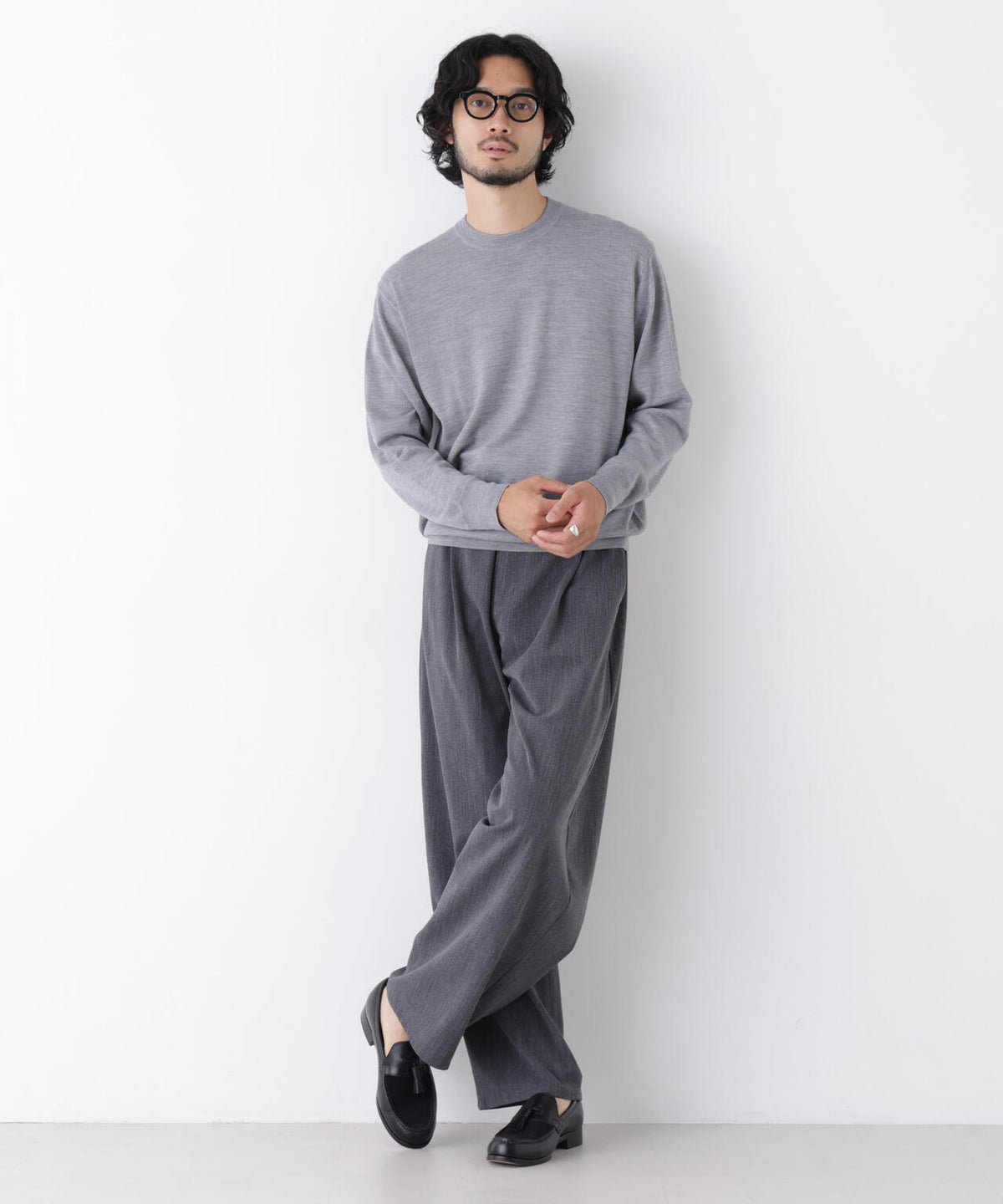 「DELEGANT」 バレルレッグイージーパンツ(セットアップ可) 6686227209