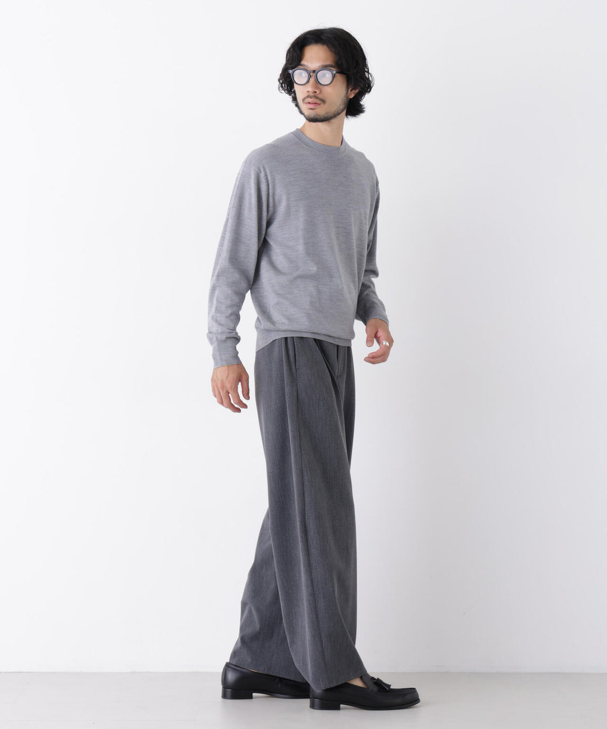 「DELEGANT」 バレルレッグイージーパンツ(セットアップ可) 6686227209