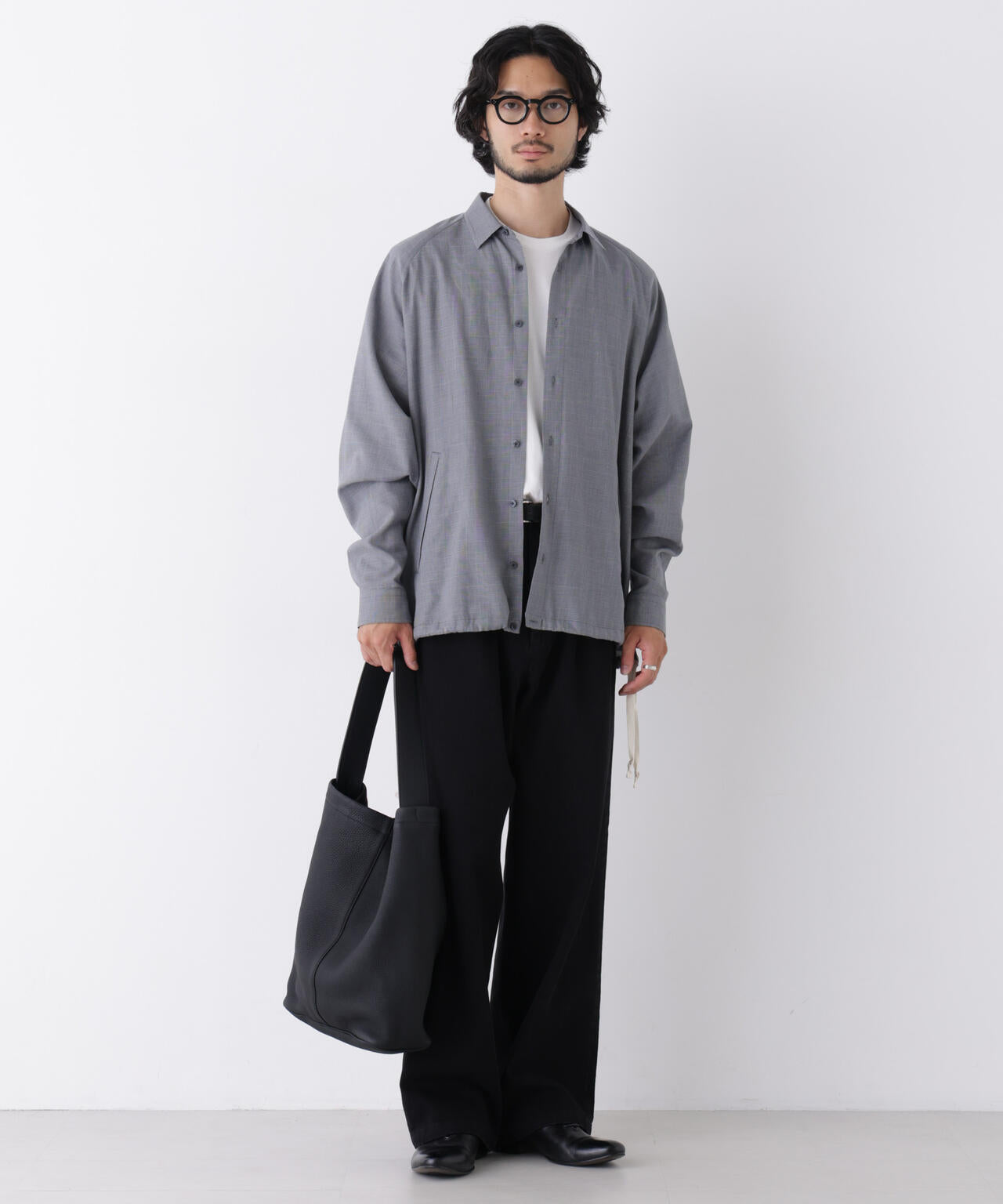 「OtoNANO」大人のワイドデニムパンツ 6686227212