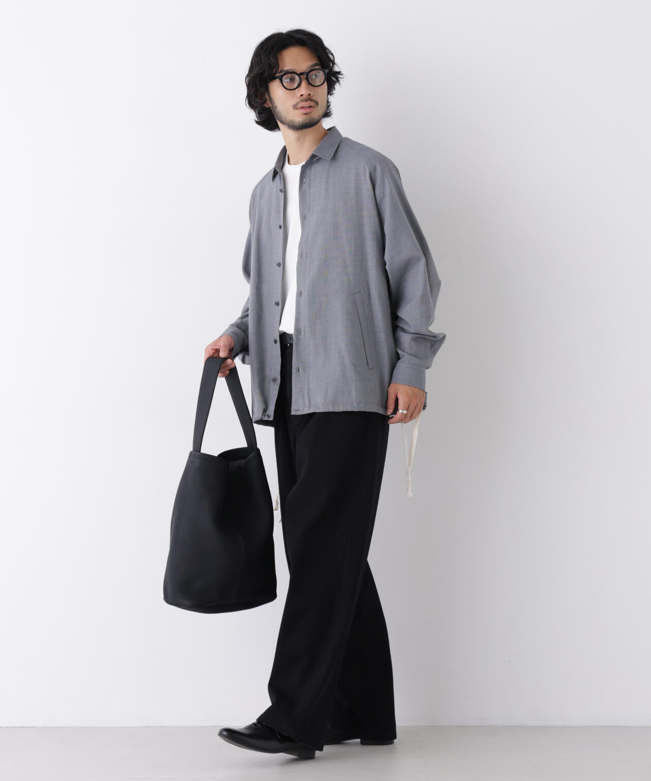 「OtoNANO」大人のワイドデニムパンツ 6686227212