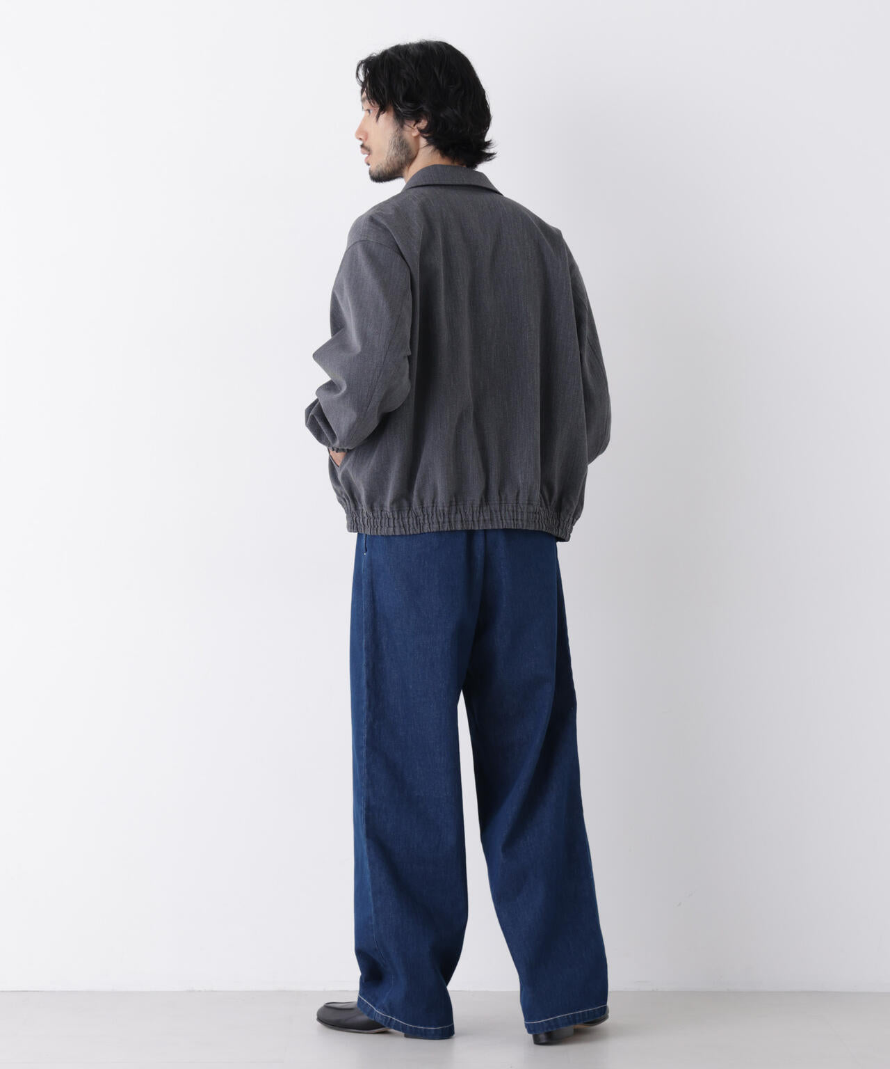 「OtoNANO」大人のワイドデニムパンツ 6686227212