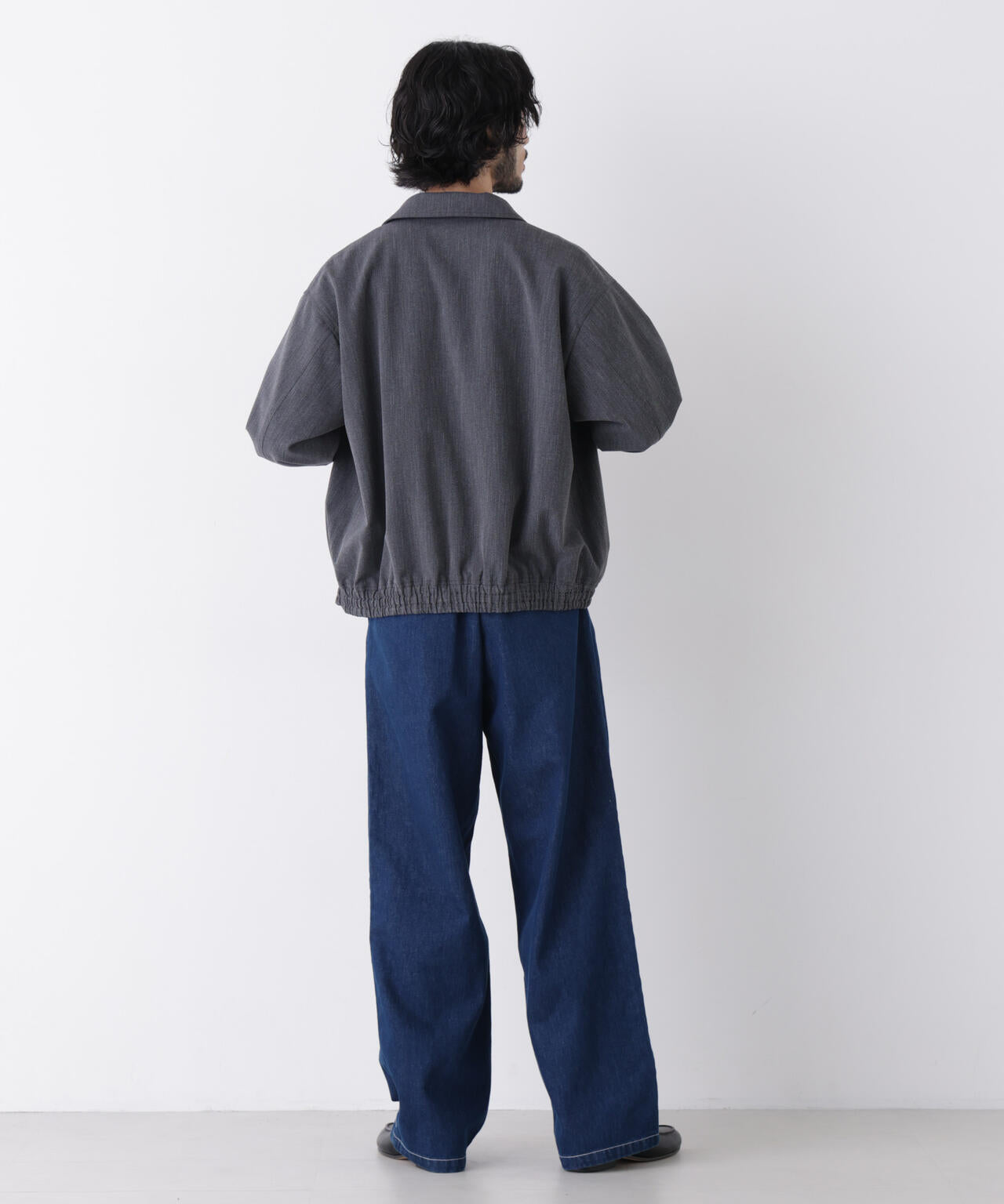 「OtoNANO」大人のワイドデニムパンツ 6686227212