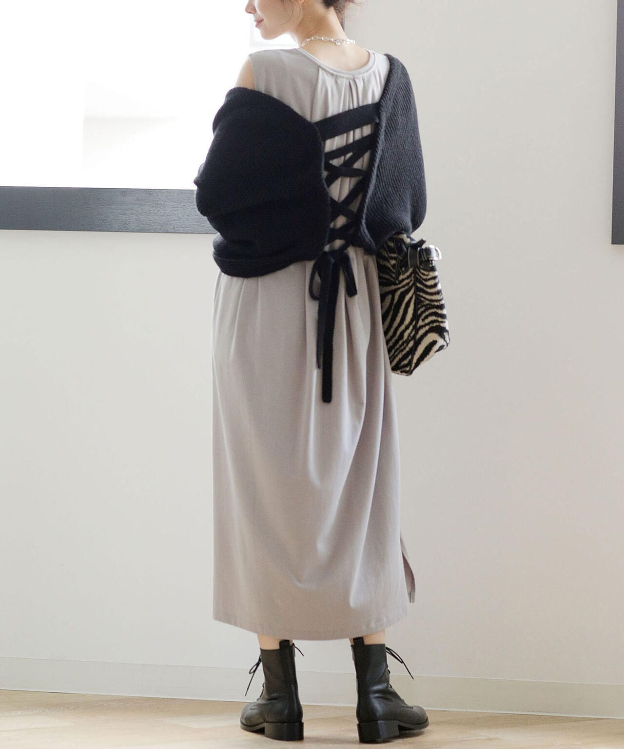 レースアップボレロ 長袖 6691222025