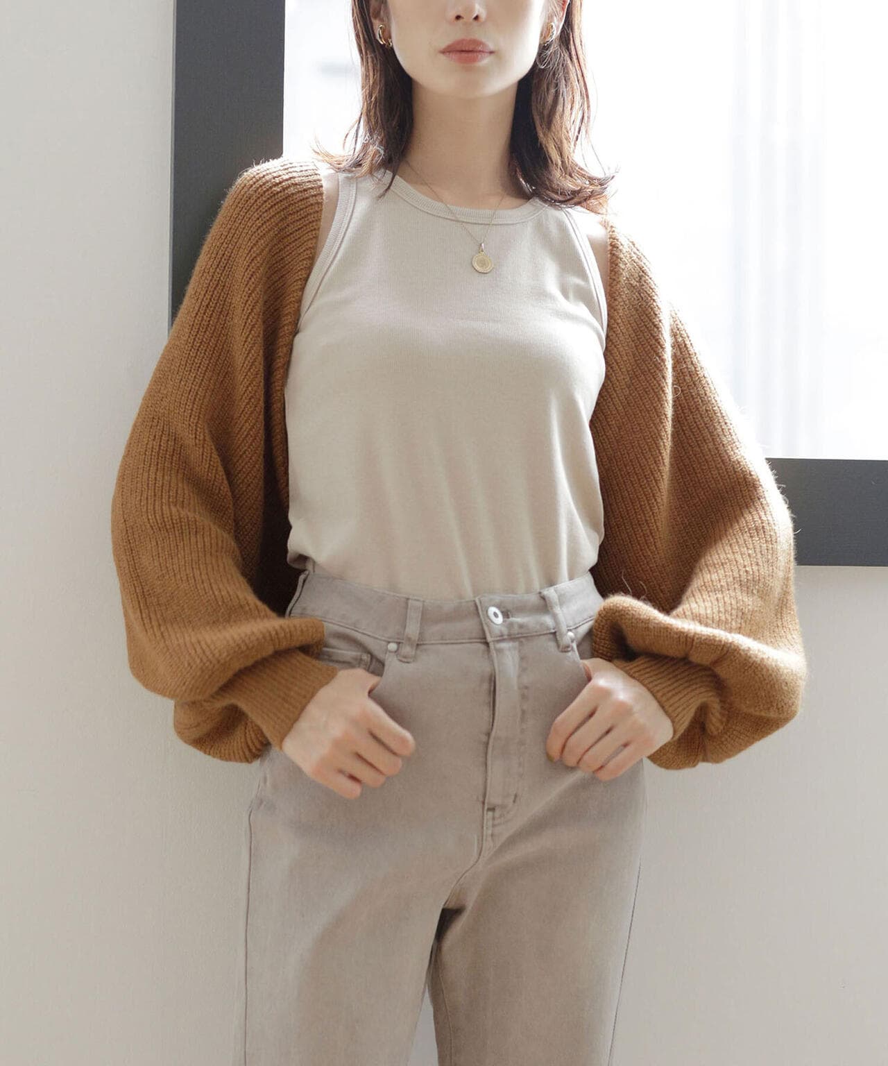 レースアップボレロ 長袖 6691222025