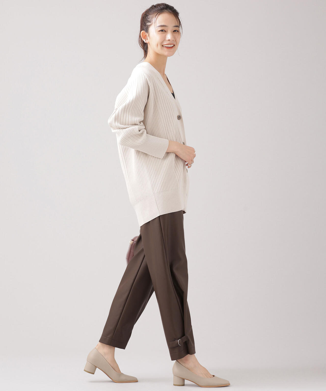 ヴィーガンレザー パンツ(セットアップ可) 6691227002