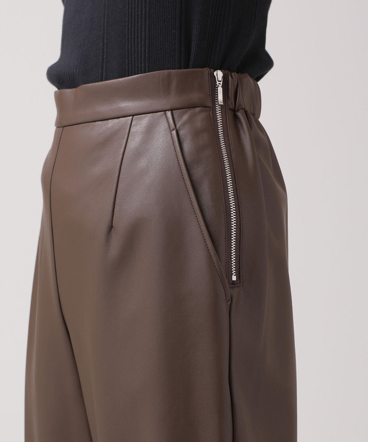 ヴィーガンレザー パンツ(セットアップ可) 6691227002