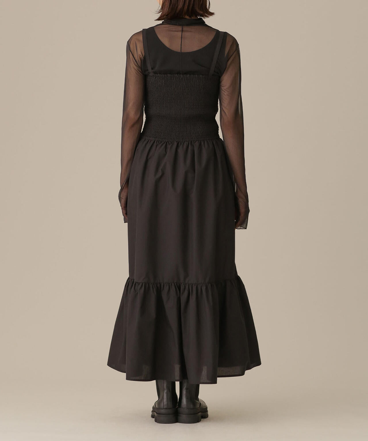 LB.03/シャーリングワンピース 6692219317