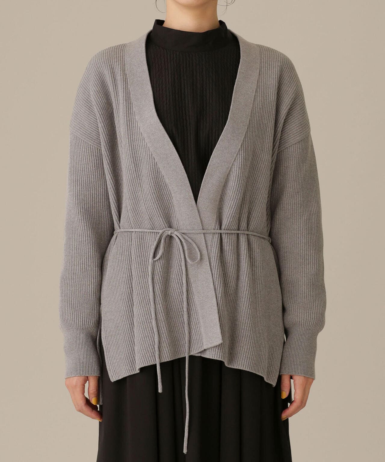 LB.03/近藤千尋さんコラボ 思いきり洗えるニット ミドルカーディガン 6692222345