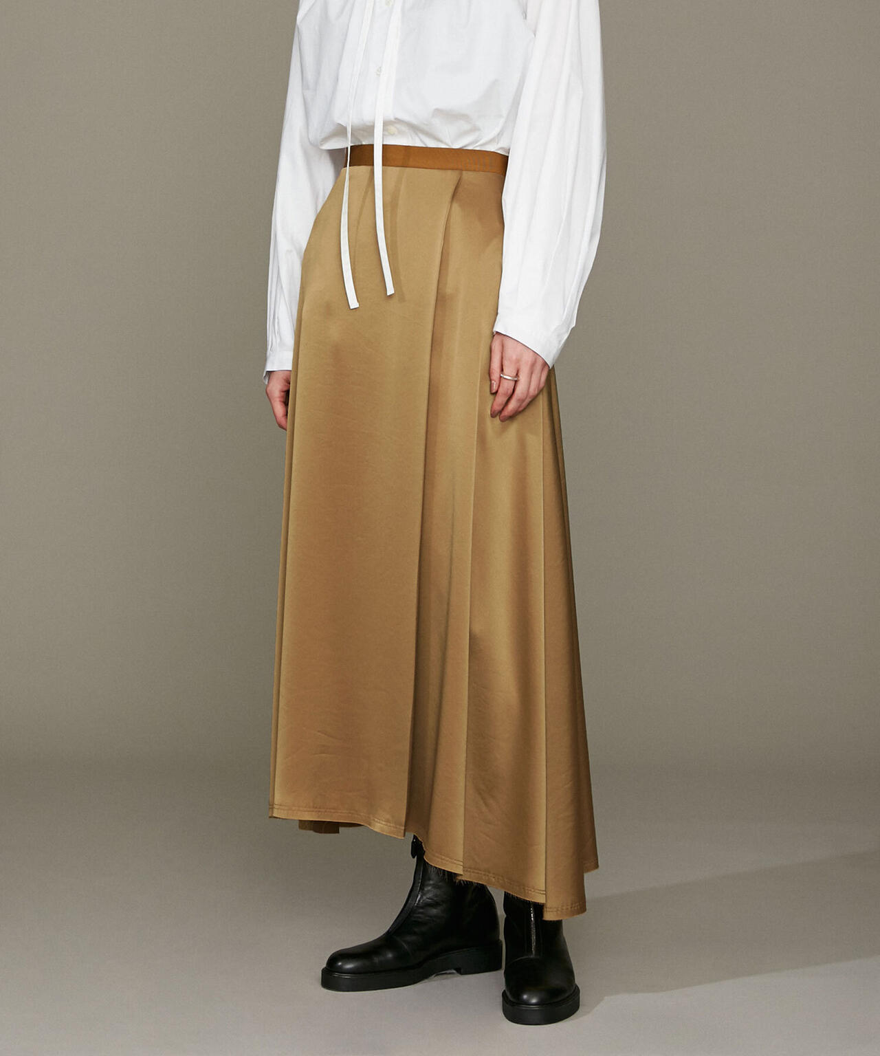 LB.01/イレヘムサテンウォッシュスカート 6692230305