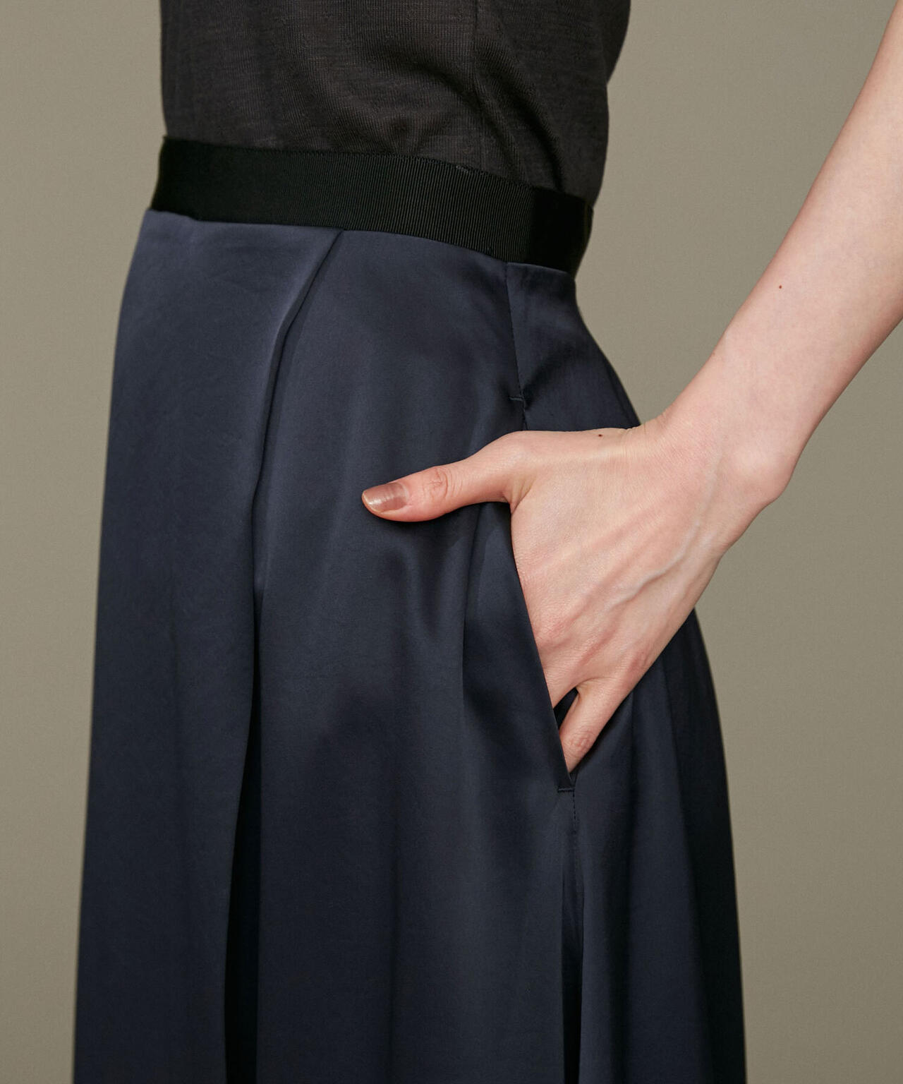 LB.01/イレヘムサテンウォッシュスカート 6692230305