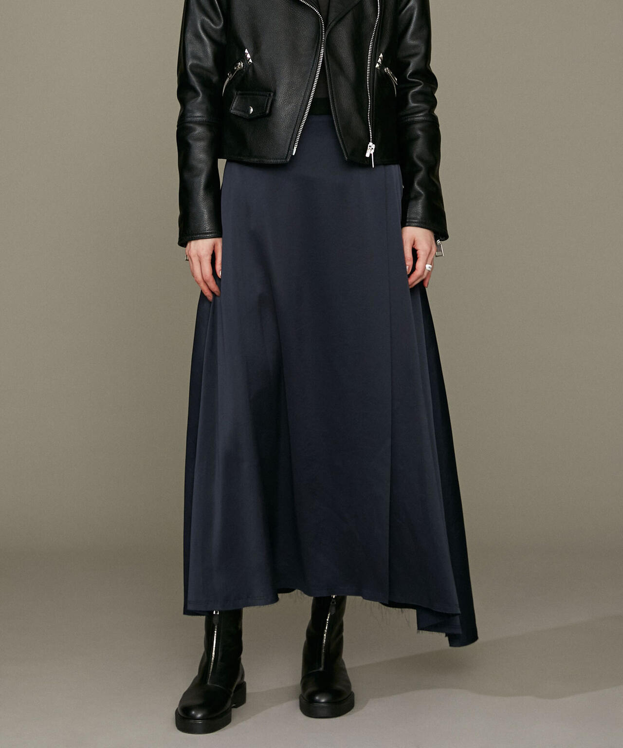 LB.01/イレヘムサテンウォッシュスカート 6692230305