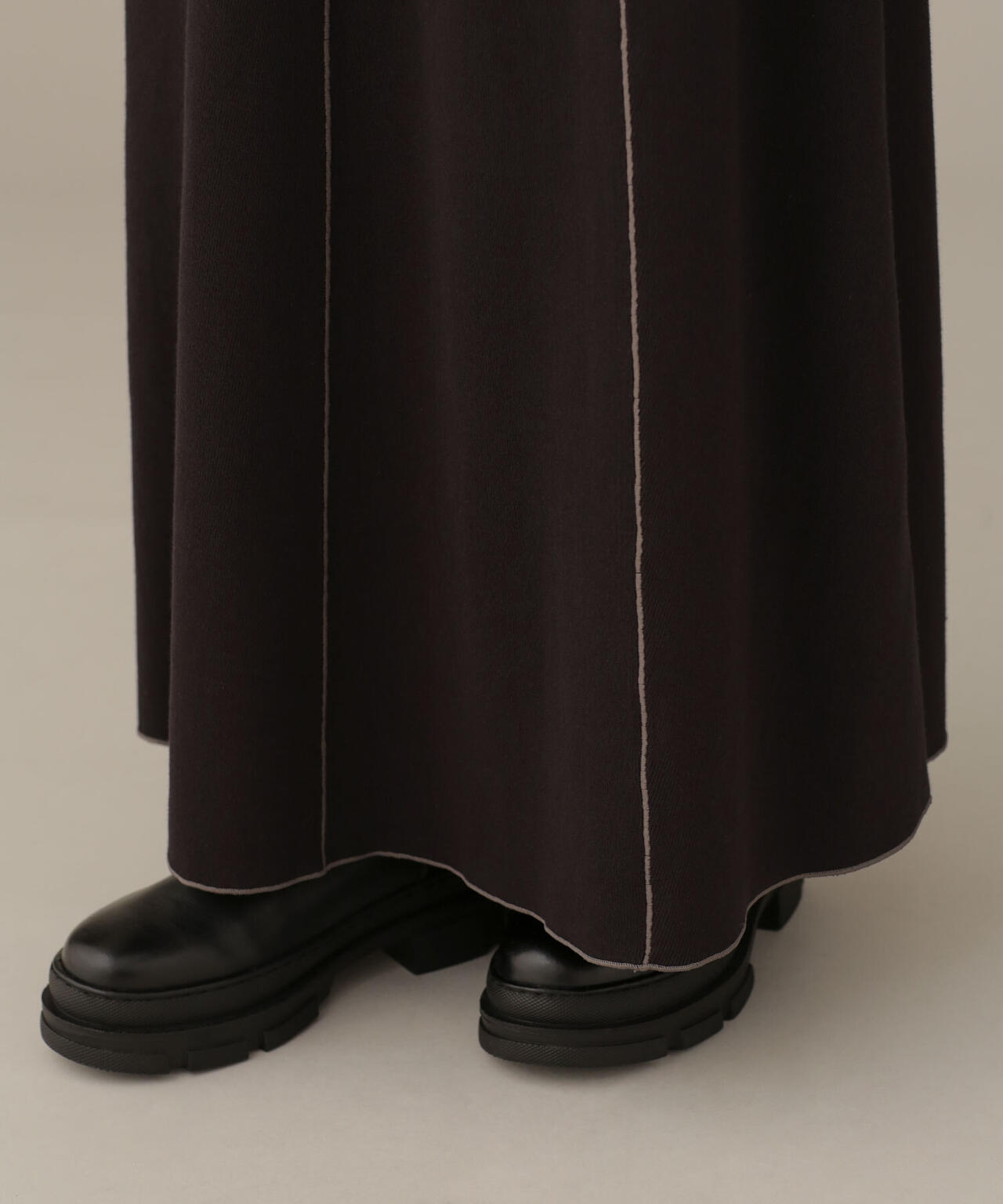 LB.03/パネルラインフライスカットフレアスカート 6692230323