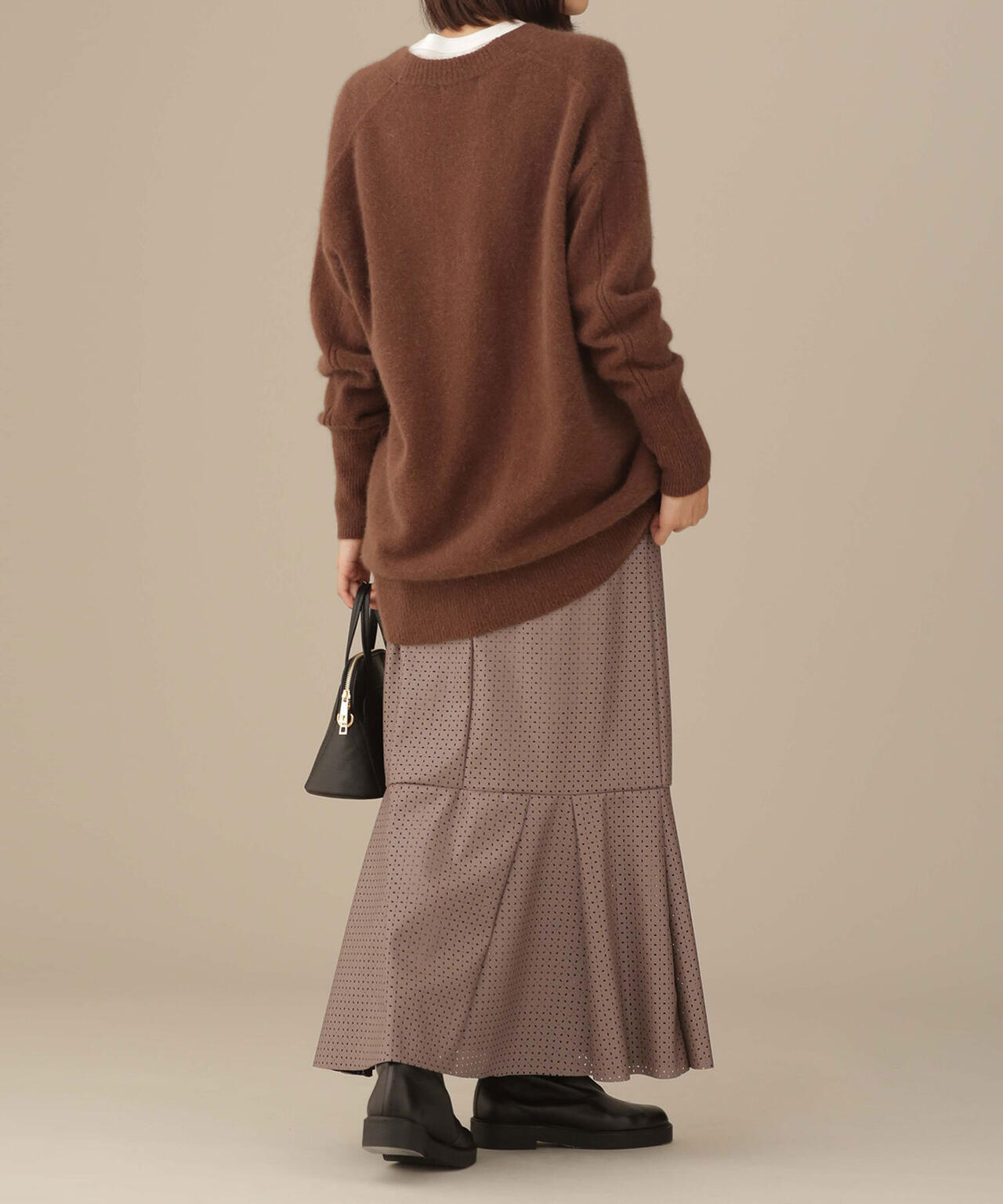 LB.03/パンチングレザースカート 6692230329