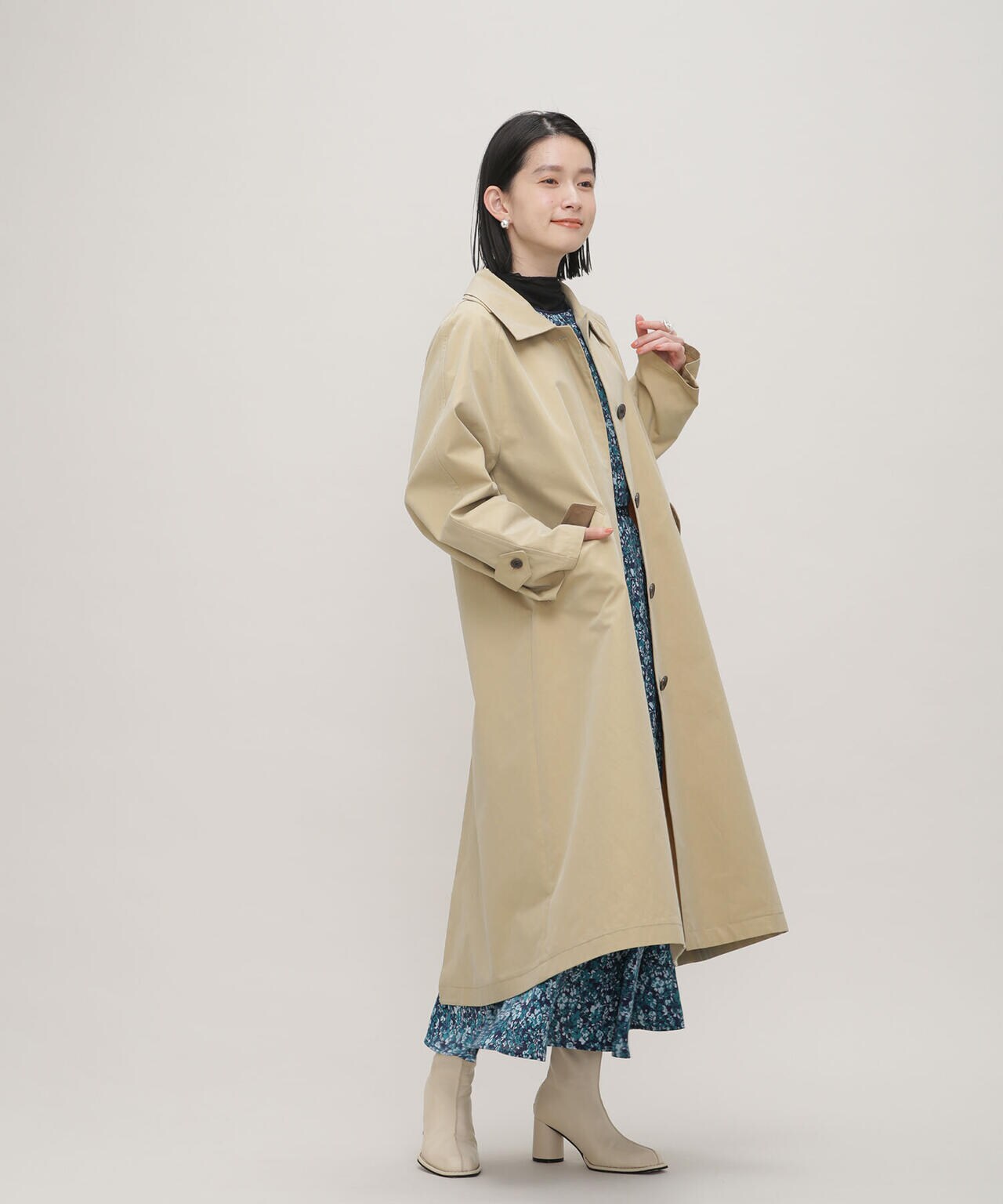 LB.03/オーバーシルエットステンカラーコート 6693111303