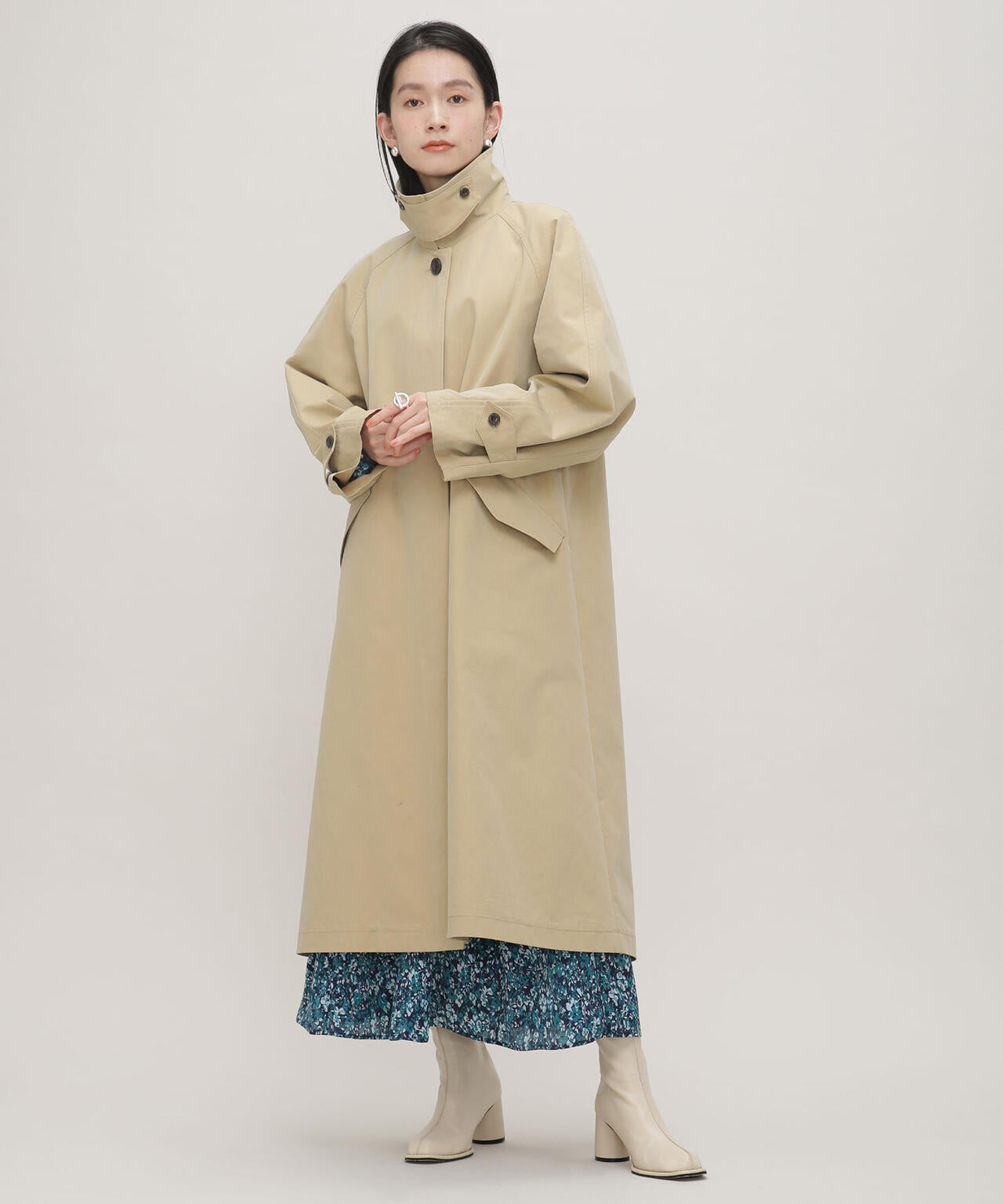 LB.03/オーバーシルエットステンカラーコート 6693111303