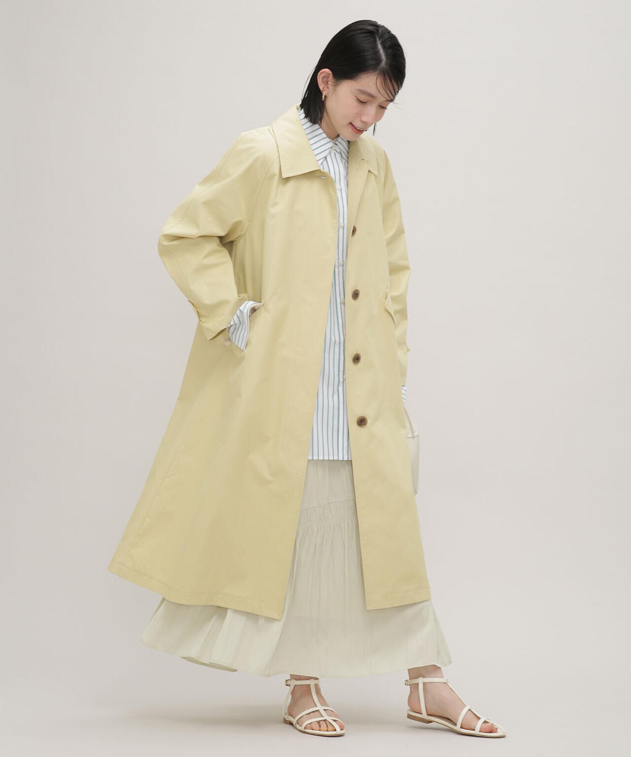 LB.03/オーバーシルエットステンカラーコート 6693111303