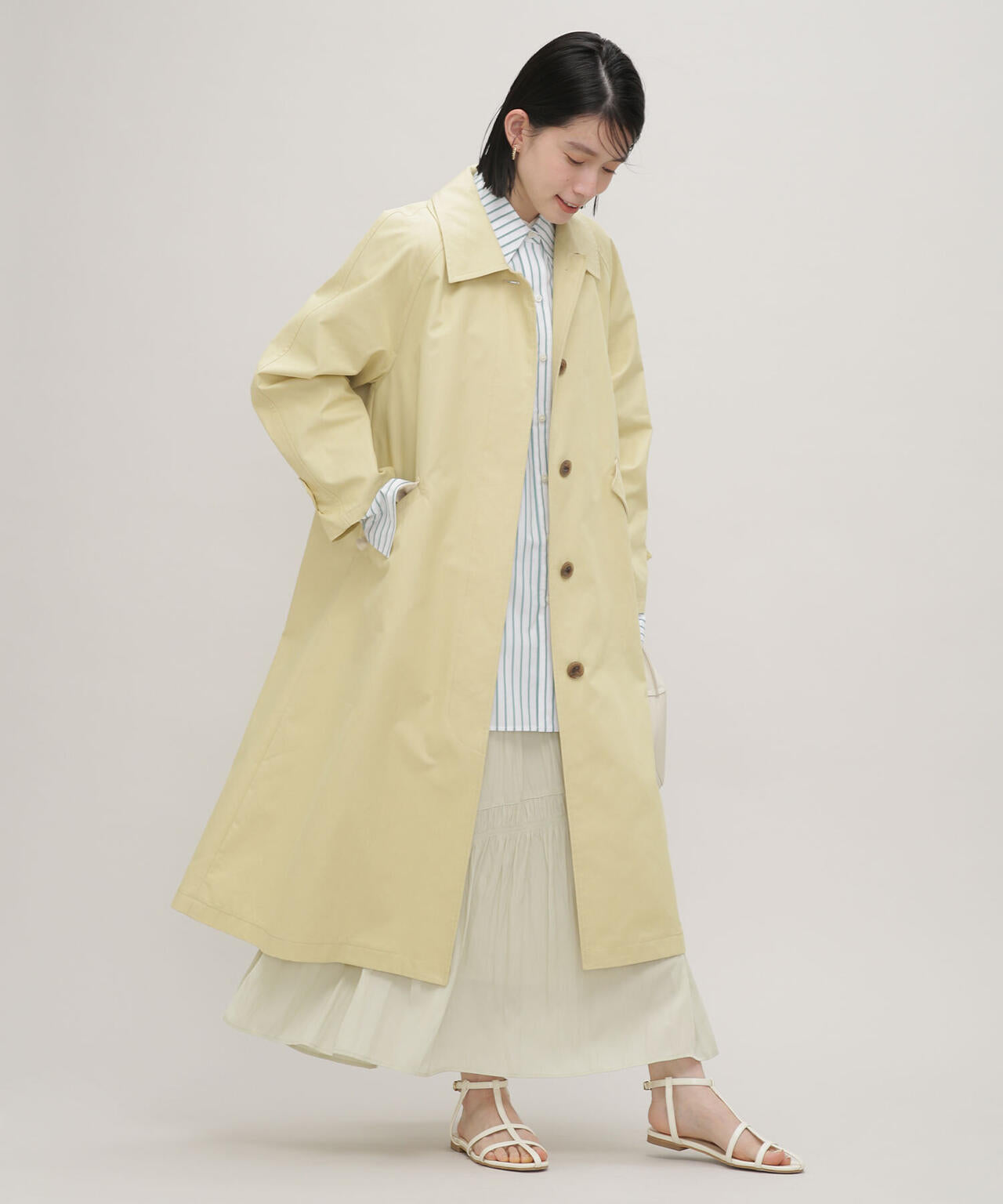 LB.03/オーバーシルエットステンカラーコート 6693111303