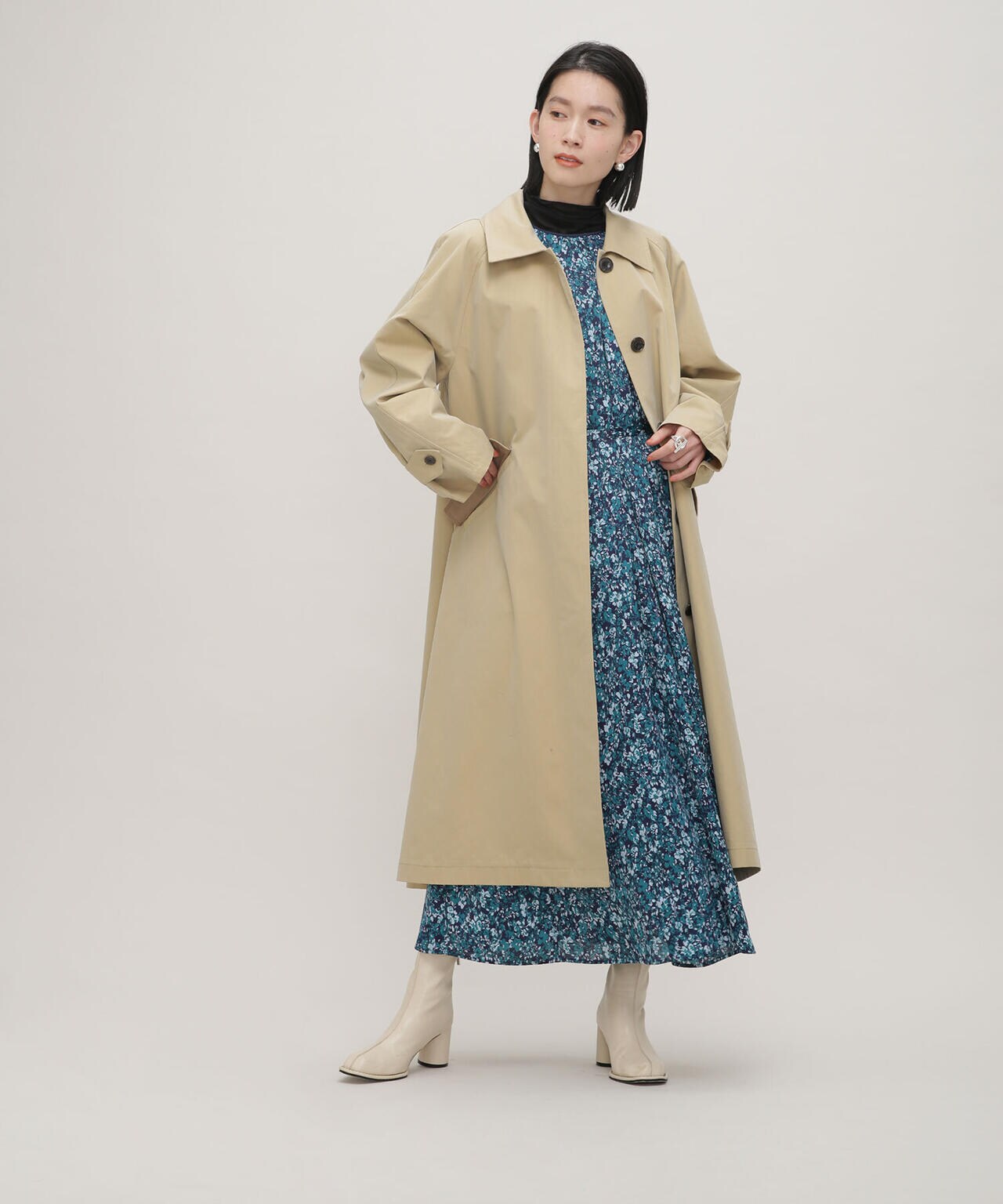 LB.03/ボタニカルプリントワンピース 6693119313