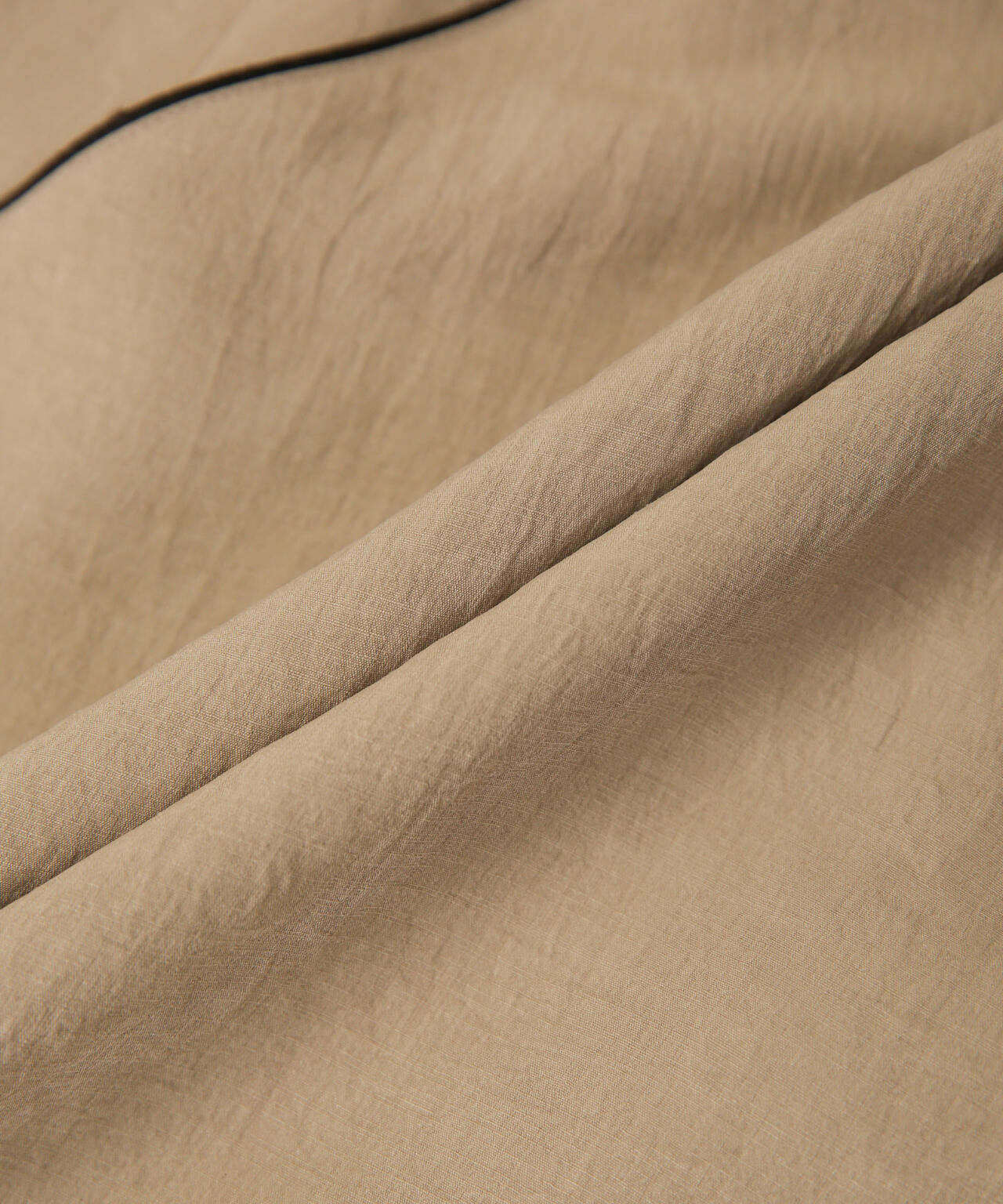 スラブワッシャー 配色トリミングミニワンピース 6693119315